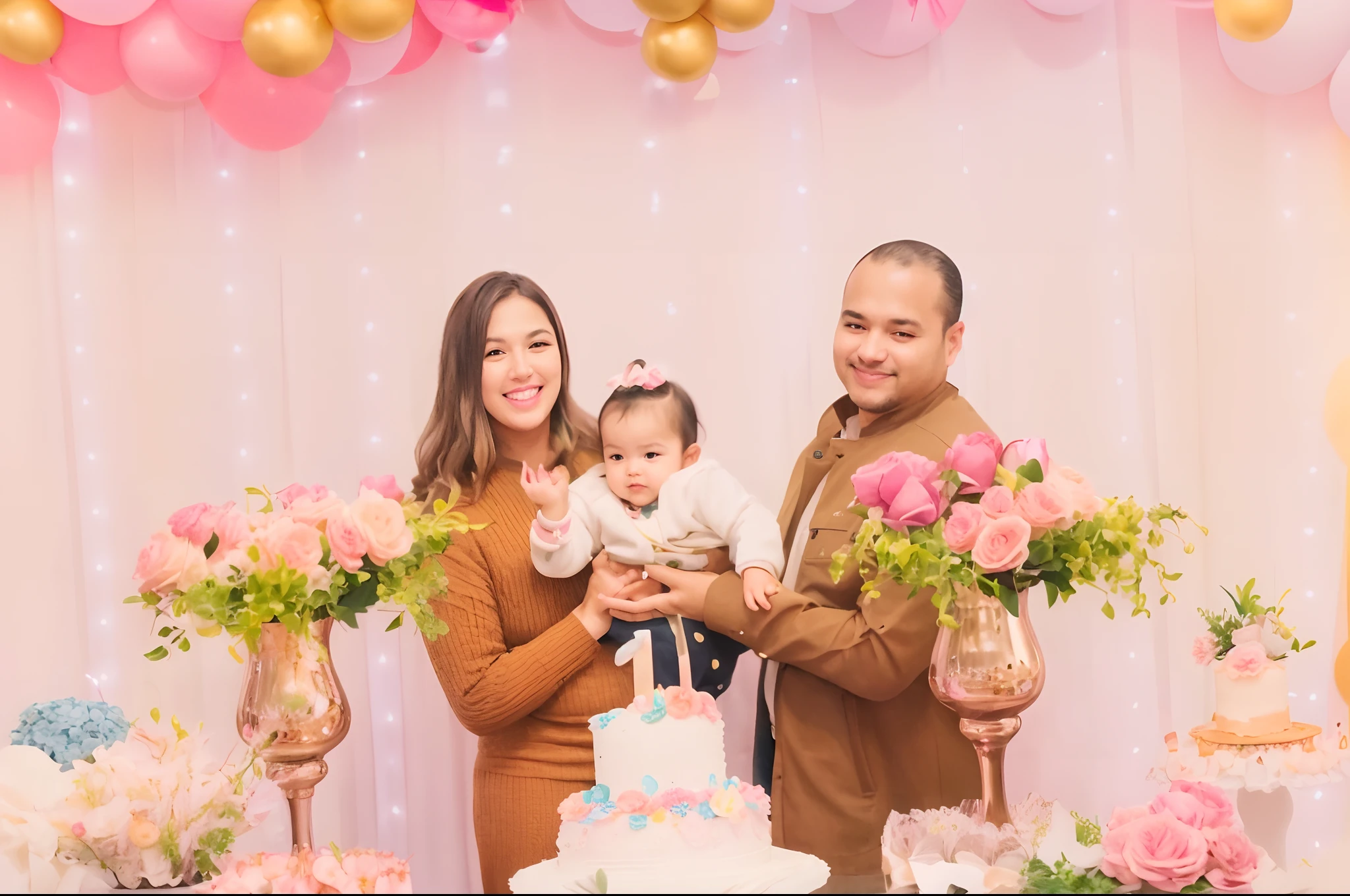 There's two people and a standing in front of a cake, 1614572159, birthday party, 🤬 🤮 💕 🎀, Jovana Rikalo, imagem de perfil, Happy family, editing, family photography, Postagem 4k, 4 k post, fotografia do evento, Ekaterina, Alex Flores, Antecedentes complexos