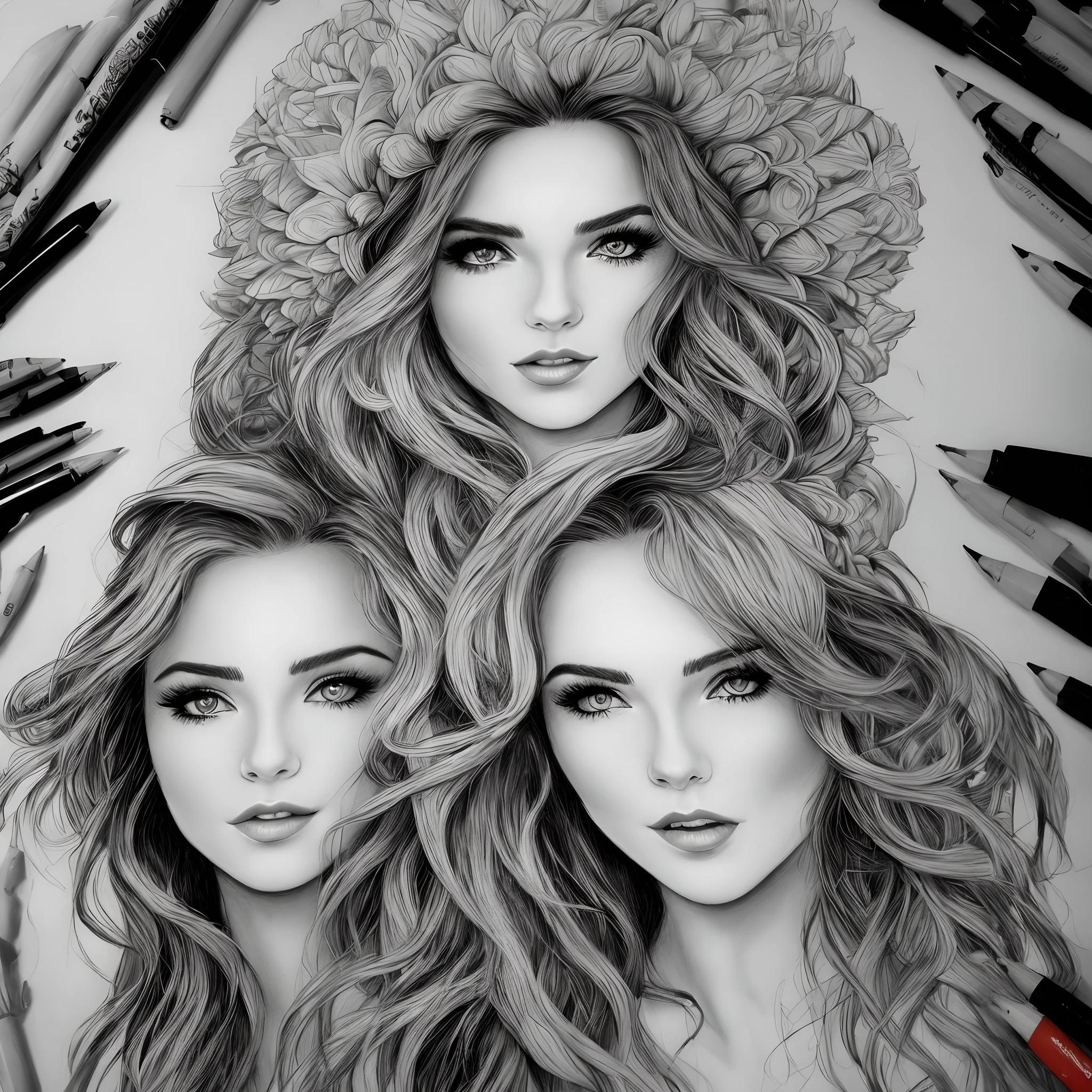 Gere um desenho donnatela no estilo do artista renascentista