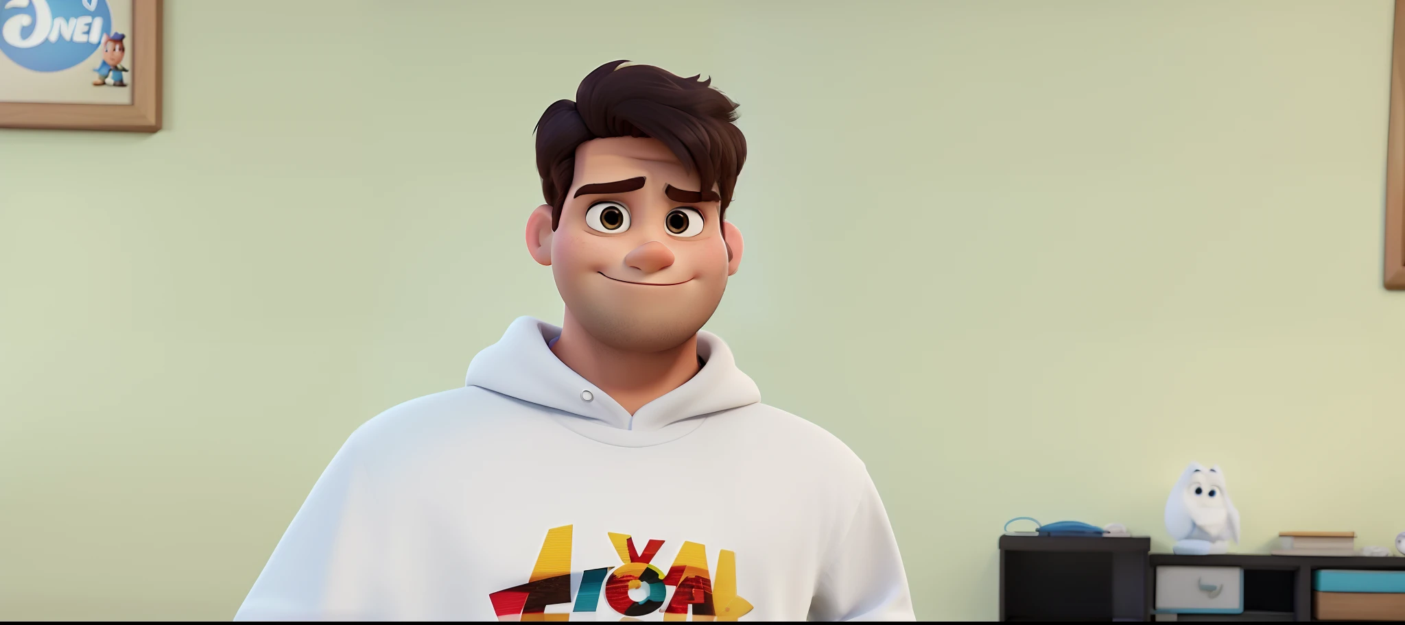 Um homem estilo disney pixar, alta qualidade, melhor qualidade