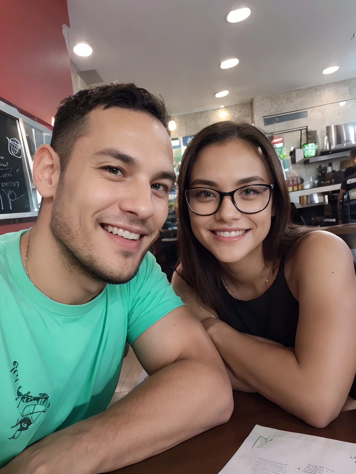there is a man and woman posing for a picture together, Alanis Guillen, Alex Yanes, Directed by: Nandor Soldier, par, Karla Ortiz, caio santos, Olivia de Bernardinis, Ronaldo Luis Nazario da Lima, daniel mirante, Lorena Avarez, Ronaldo Luis Nazario de Lima