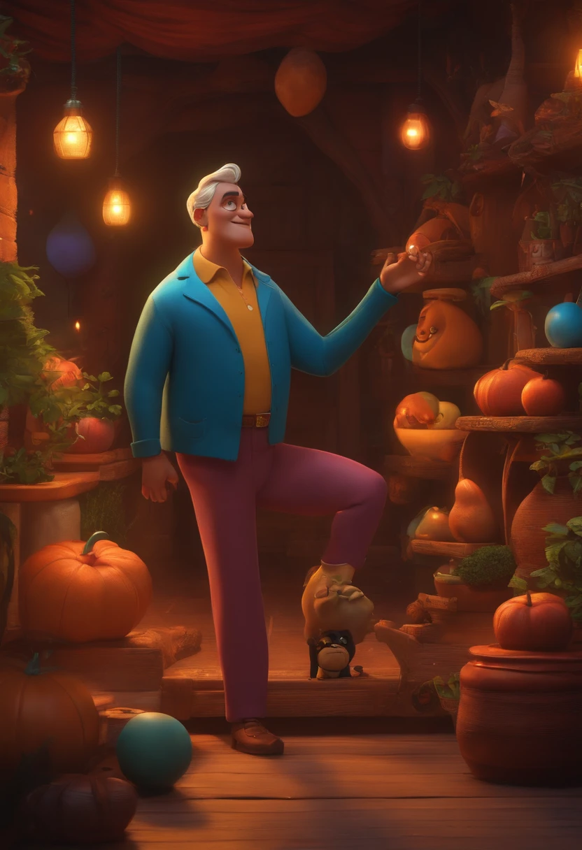 Criar um personagem no estilo pixar dentro de um jaleco. personagem morena