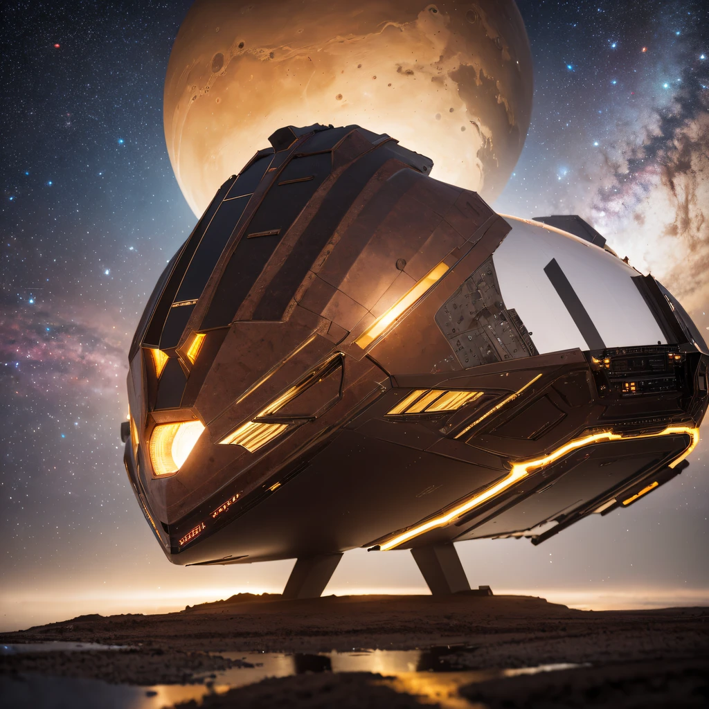 he Great Rift Valley region of the Mo River alluvial plain of Mars,Rock Sugar Onyx Nuclear Power Command Gunship Platinum Cruiser Taxue Red Marble Glow Gunboat Space Station 1:3 Models,mid day,Cyberpunk art of a,Rembrandt light,Detail portrayal,macro shot,surface reflection,high definition detail,Dingdall effect,Light and shadow intensification,The light shines,particle fx,3D modeling,Surface reflected light,detail-rich,Onyx crewneck gunboa
