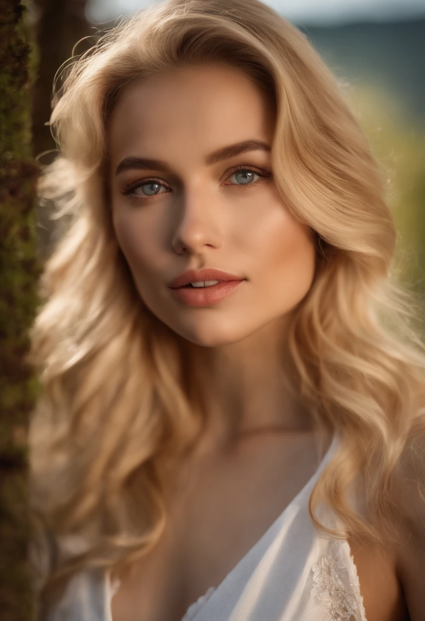 A nice and cute girl with long hair,goddes,Twenty years old,with a round face,largeeyes,long eyelasher,Cream sweater dress,cabelos preto e longos,Pink baseball cap,voluptuous figure,Perfect facial features,Delicate face,Delicate lips,ssmile,Park tree background,Autumn tones,(Depth of field effect),Gentle light,Green predominantly,Soft focus,(Highest image quality),(Exquisite graphics),(tmasterpiece),(Movie lighting),(Side lighting),(rendering by octane),(Masterpiece),(best photograpy),(Unreal 5),photorealestic,realisticlying