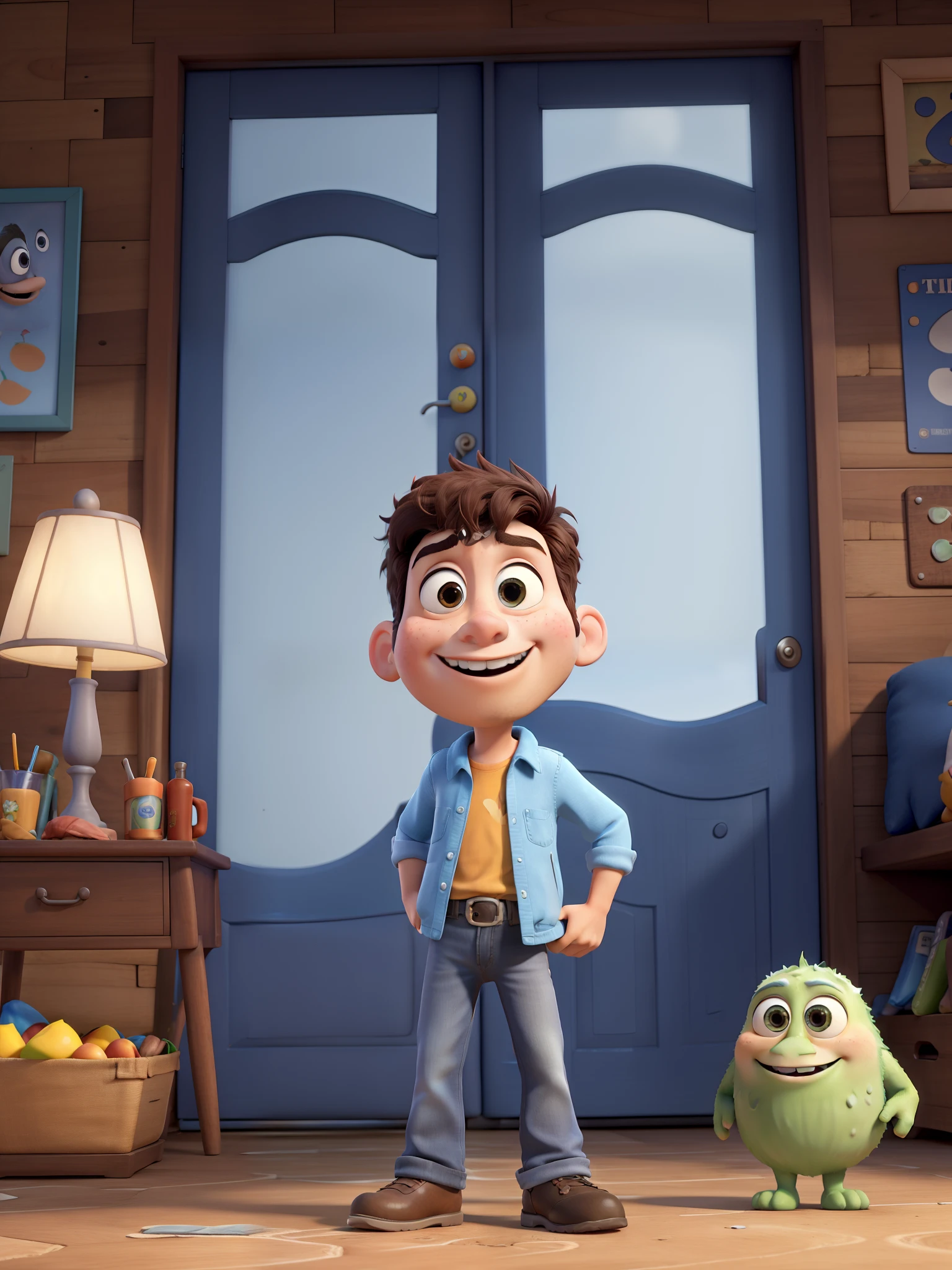 No estilo 3d pixar