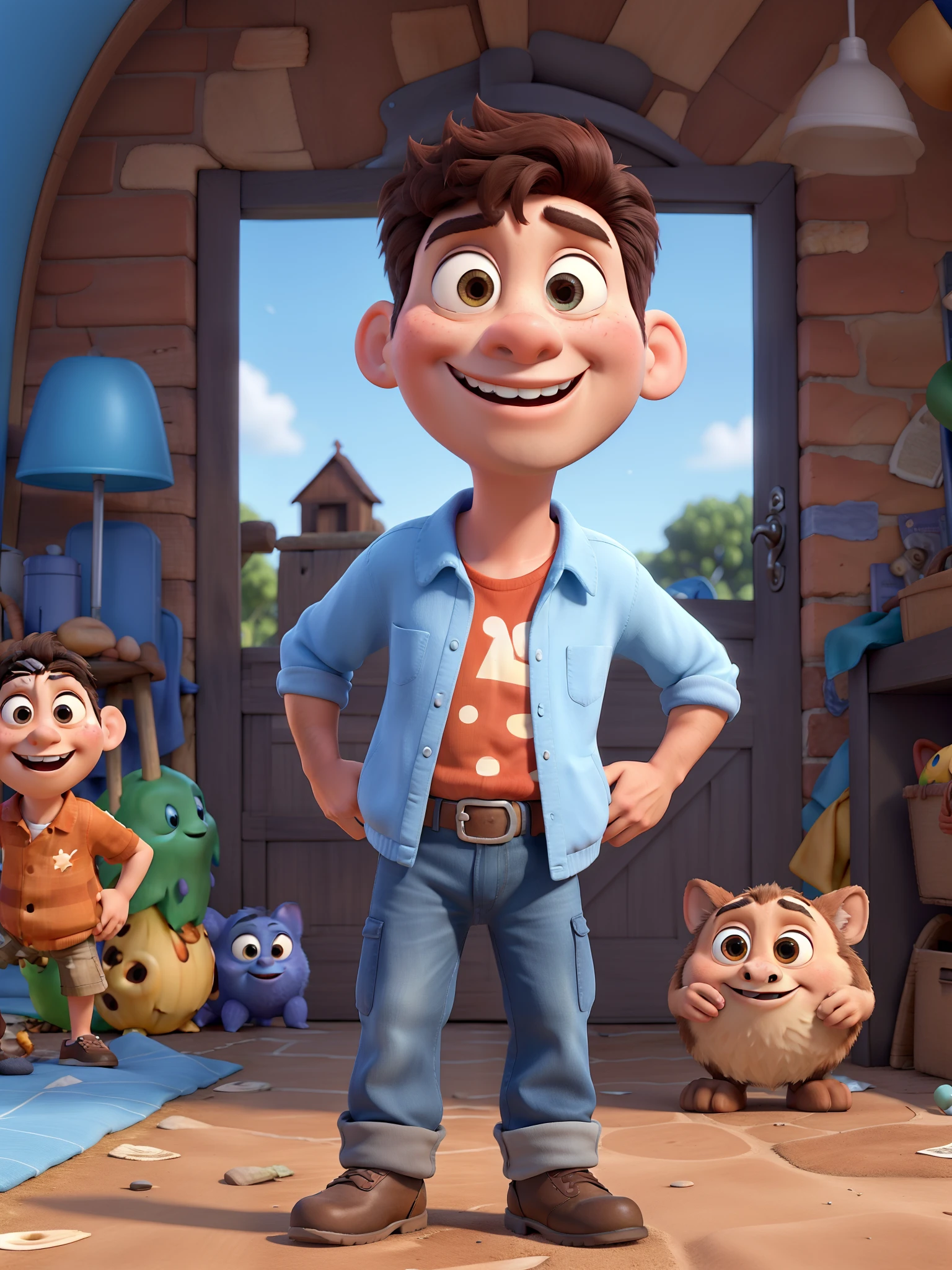 No estilo 3d pixar