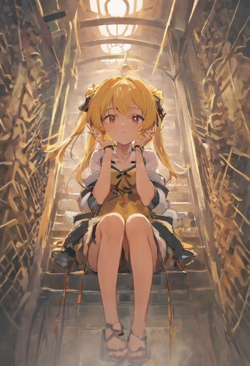 quadratic element,In one room,A fair-skinned -yeld gistood aside and looked with satisfaction at an 18-year-old young woman lying on the ground,The 18-year-old woman wore black over-the-knee socks,No shoes on, Her hands were tied behind her back with ropes,Her feet were also tied with ropes, She couldn't move