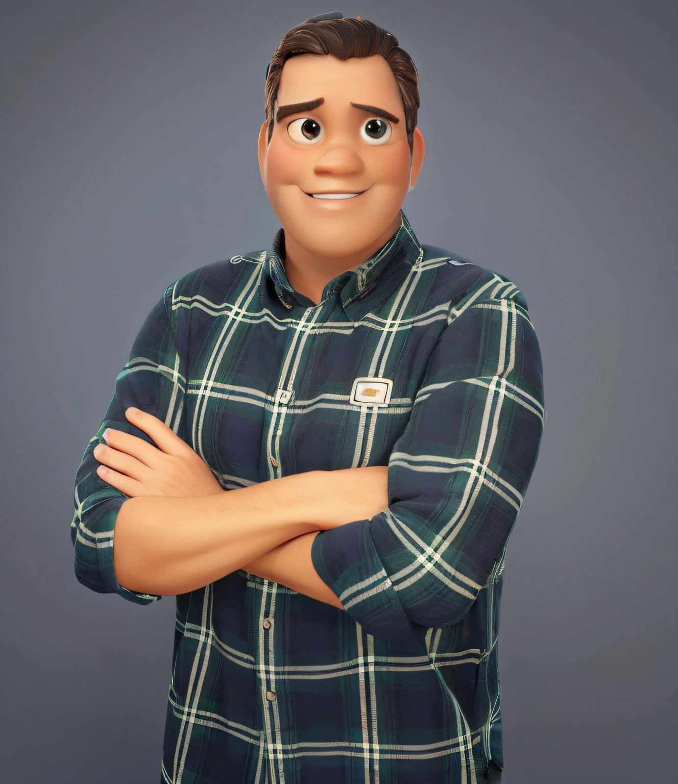 um homem, no estilo pixar, disney, alta qualidade