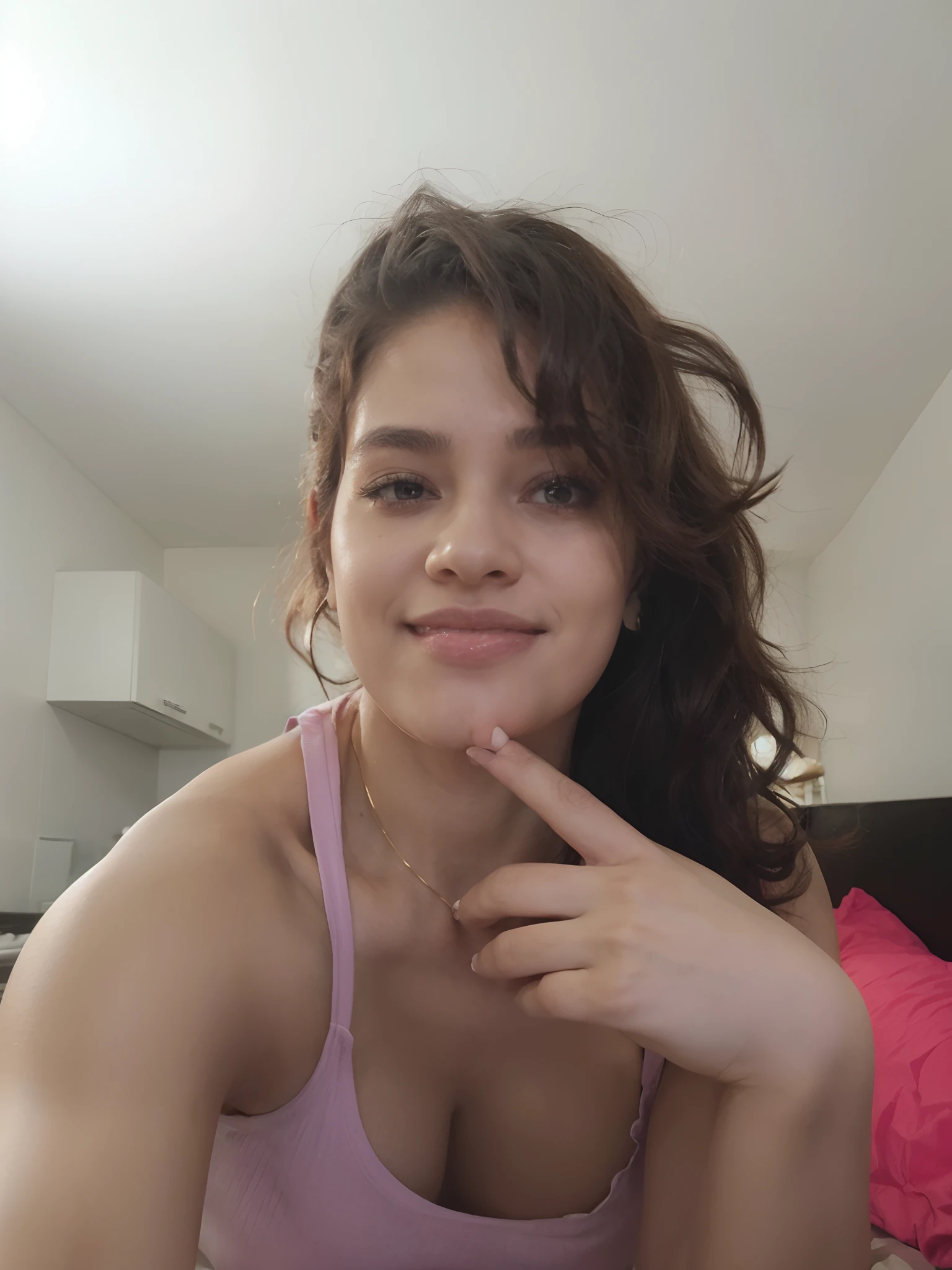 1 mulher, adulto, 24 anos, Demon, medium black horns, Brown skin, curly hair, short hair, cabelos pretos, olhos vermelhos, mulher alta, medium chest, medium ass, estilo dos desenhos animados, Desenho animado 2d, perfect features