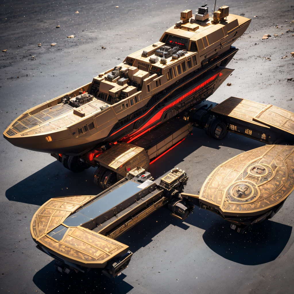 he Great Rift Valley region of the Mo River alluvial plain of Mars,Rock Sugar Onyx Nuclear Power Command Gunship Platinum Cruiser Taxue Red Marble Glow Gunboat Space Station 1:3 Models,mid day,Cyberpunk art of a,Rembrandt light,Detail portrayal,macro shot,surface reflection,high definition detail,Dingdall effect,Light and shadow intensification,The light shines,particle fx,3D modeling,Surface reflected light,detail-rich,Onyx crewneck gunboa