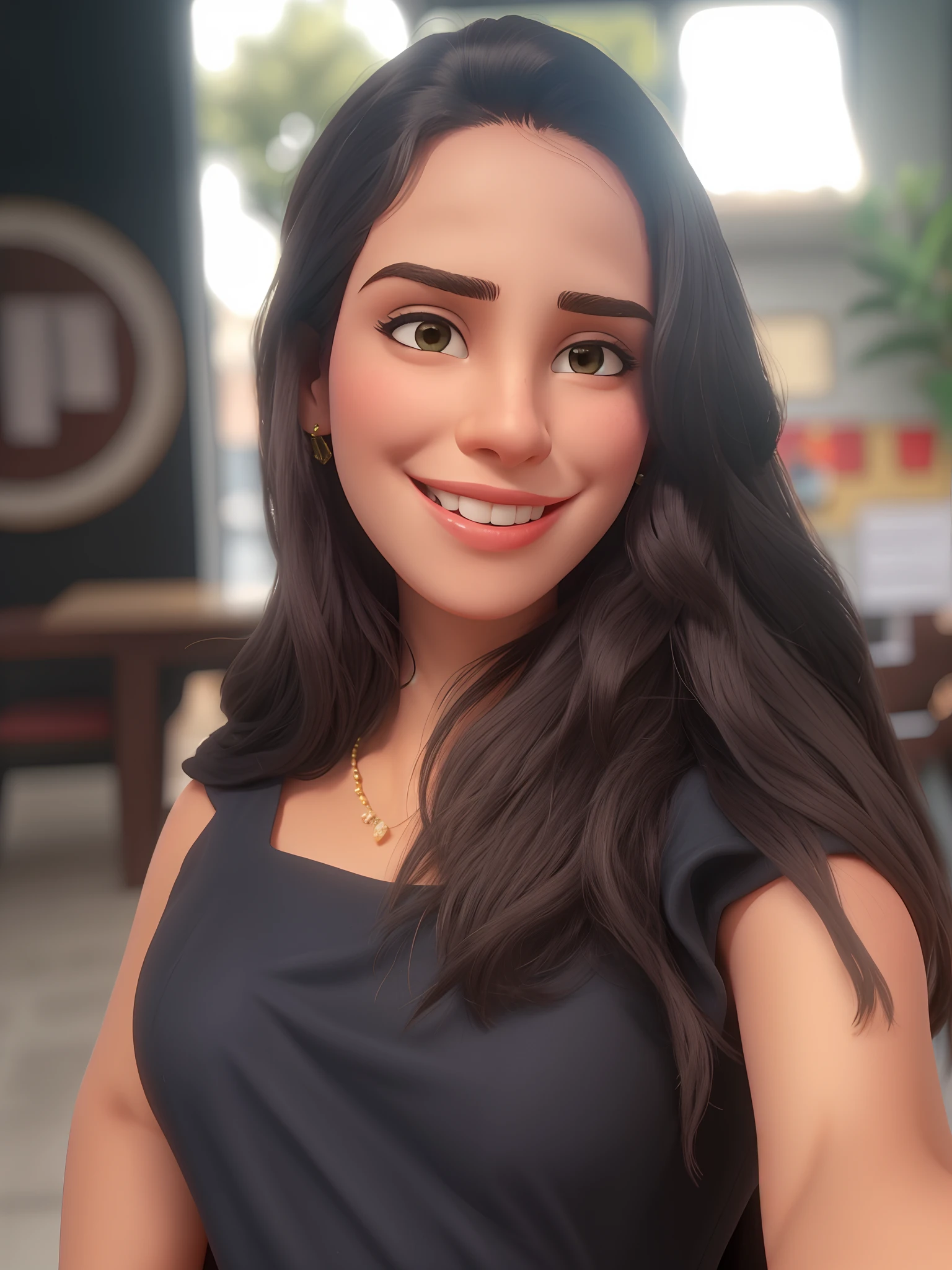 mulher sorridente no vestido preto sentada em frente a uma mesa, foto de perfil headshot, Alanis Guillen, Directed by: Nandor Soldier, by Amelia Peláez, julia fuentes, foto de perfil profissional, bonito e sorridente, selfie de uma jovem mulher, foto da mulher jovem, Malika Favre, fernanda suarez, foto portait foto de perfil