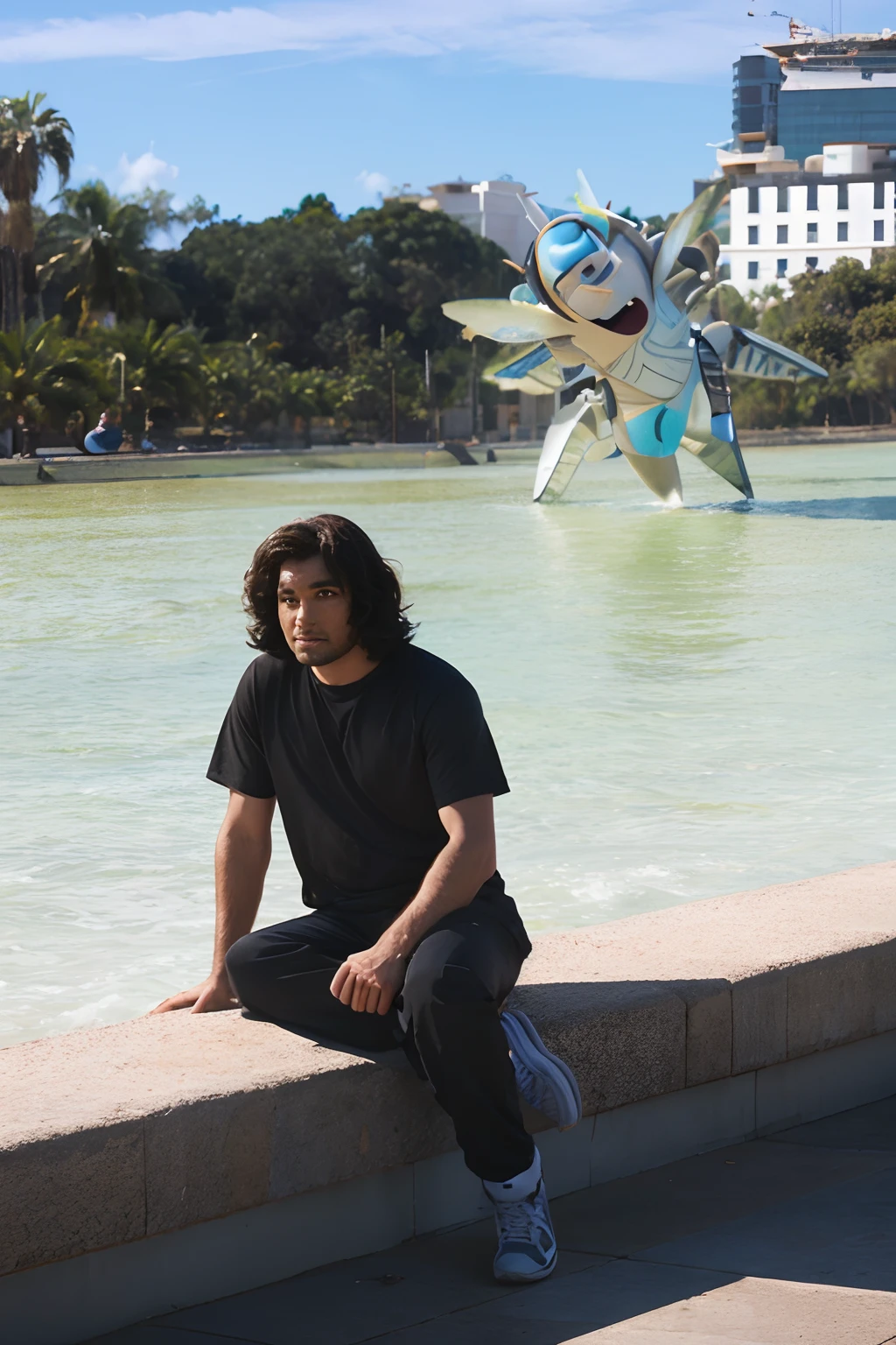 Transforme essa imagem em um personagem da Pixar