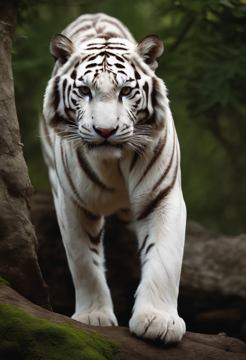 (8K, RAW photo, Best quality, Masterpiece:1.2), (Realistic, photo-realistic:1.37),the white tiger