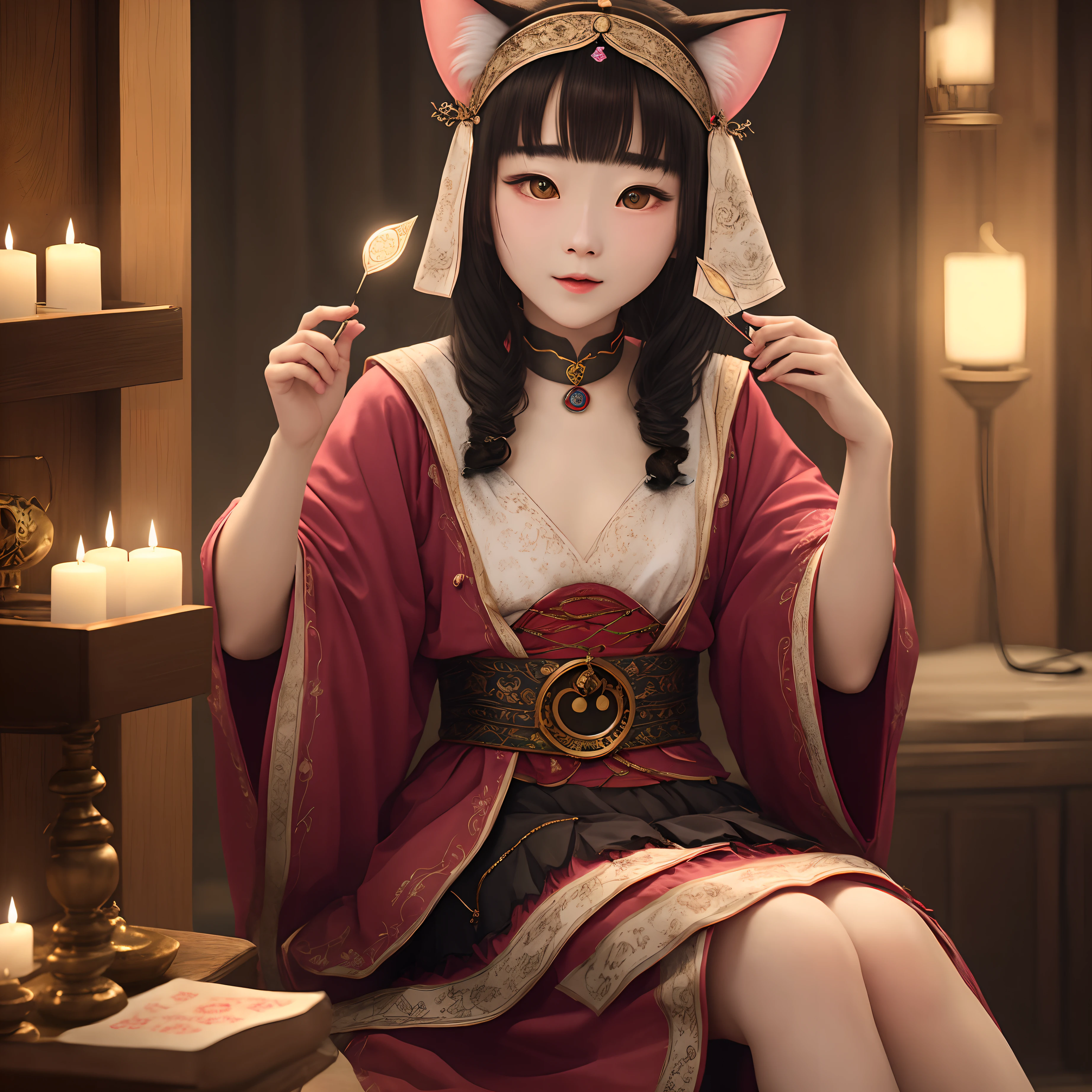 Spiritual Background、Cat-eared beauty fortune teller、Live Action