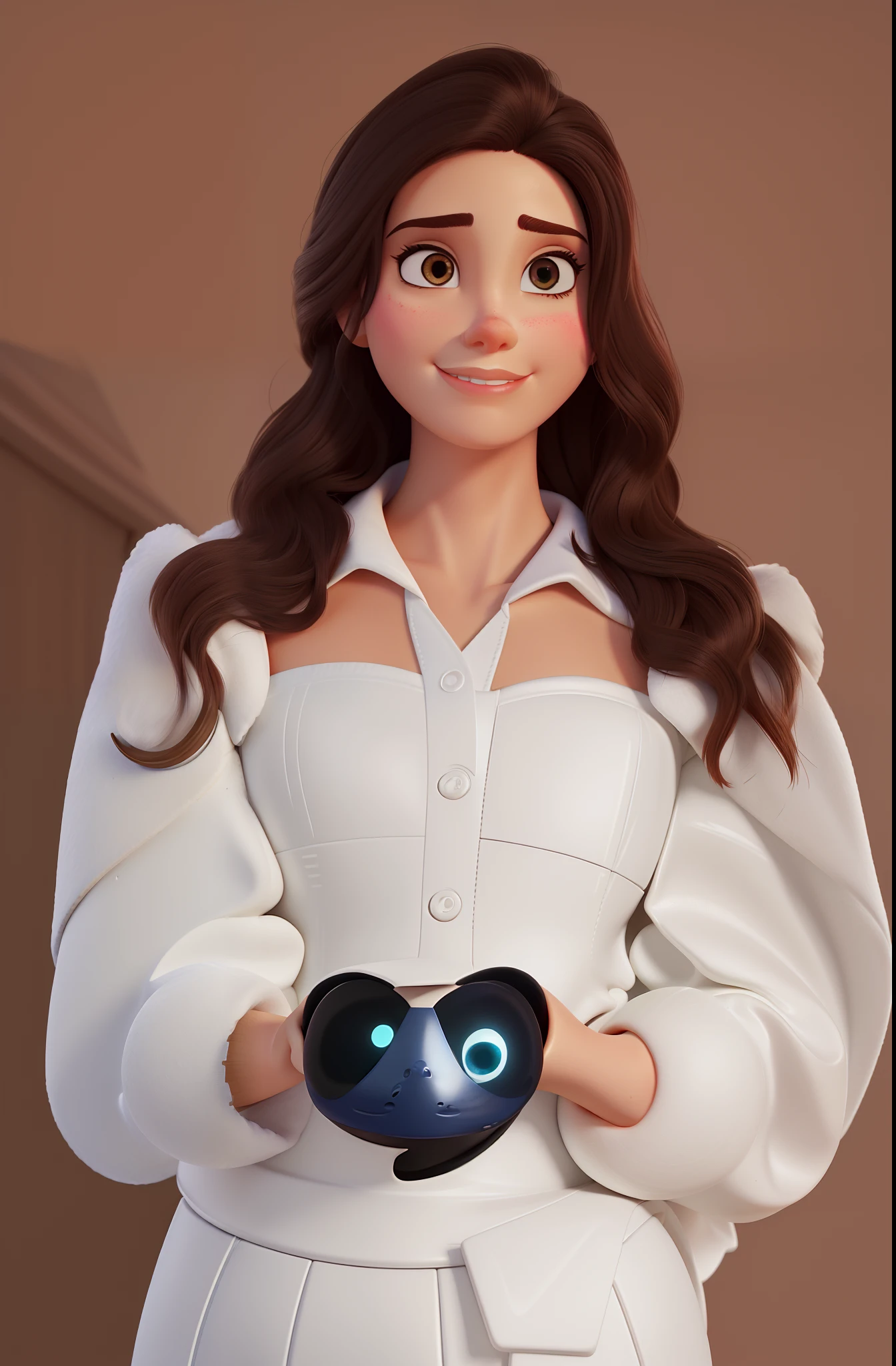 Dermatologist, segurando creme de rosto, Consulting Background, estilo disney pixar, alta qualidade, boa qualidade