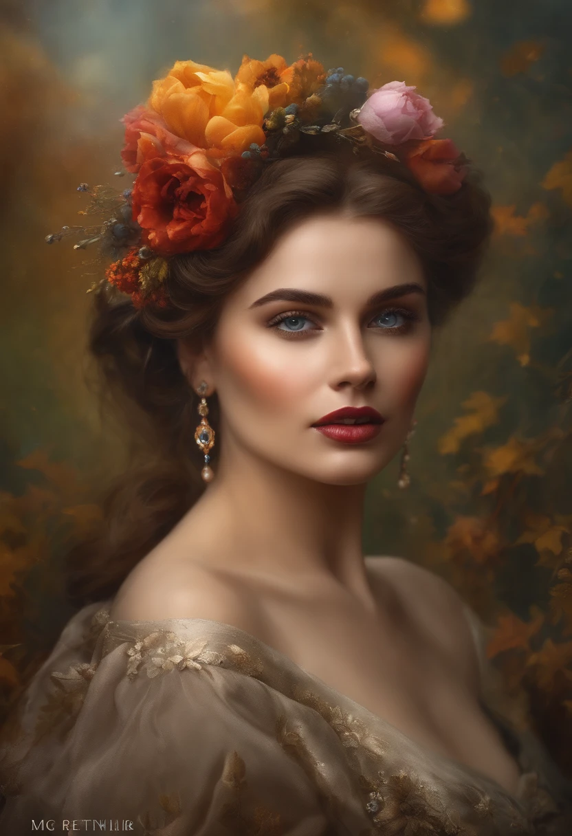 Alluring ancient greek queen, full slim figure, fair skin, wearing red or blue dress, Renaissance painting HD cinematic 