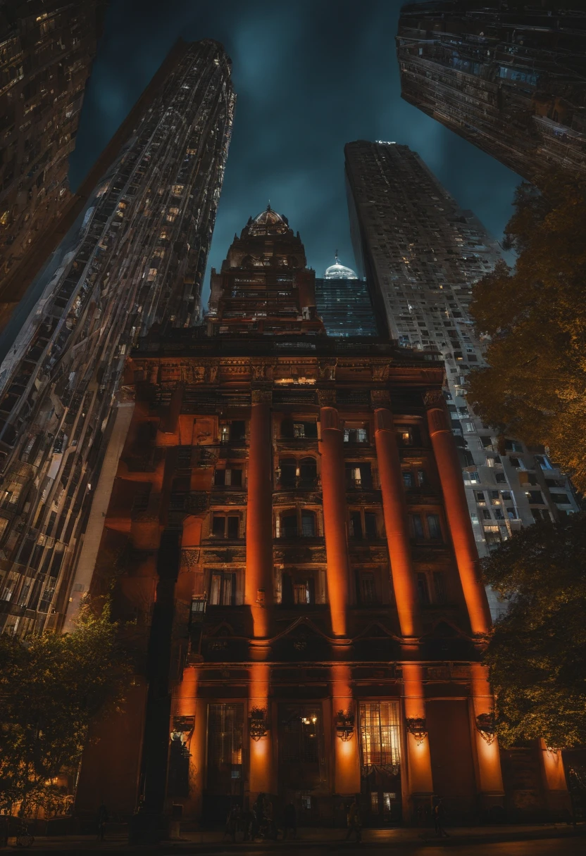 batman no topo de um edificio de 30 metros puxando robin por uma corda