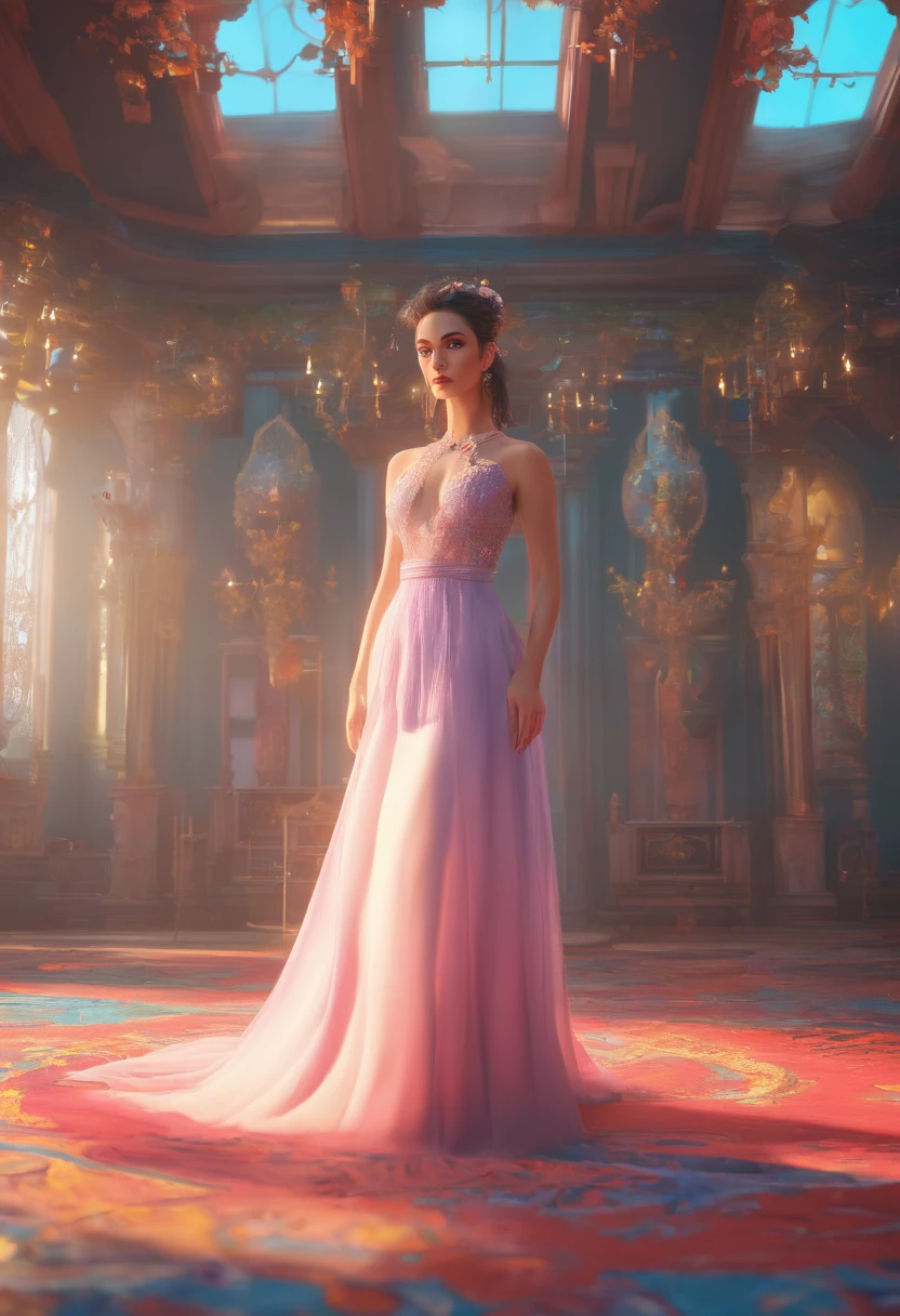 in the style of in the style of volumetric fog, raios de deus, alto contraste, cores vibrantes, vivid colors, high saturation, Directed by: Greg Rutkowski e Jesper Ejsing e Raymond Swanland e alena aenami, destaque no Artstation, wide angle, Portrait Orientation, in a Gothic style