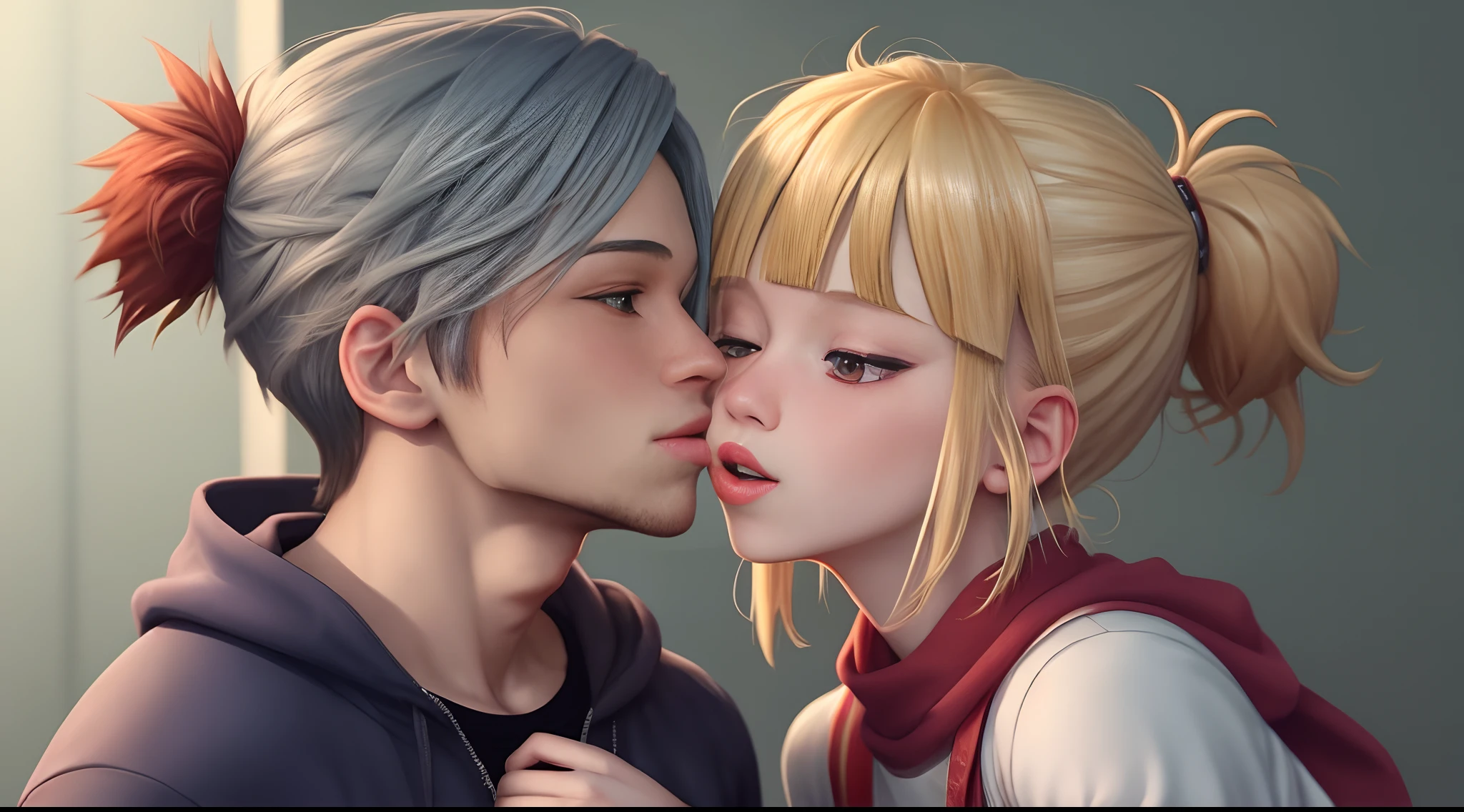 Crie a himiko toga beijando o deku