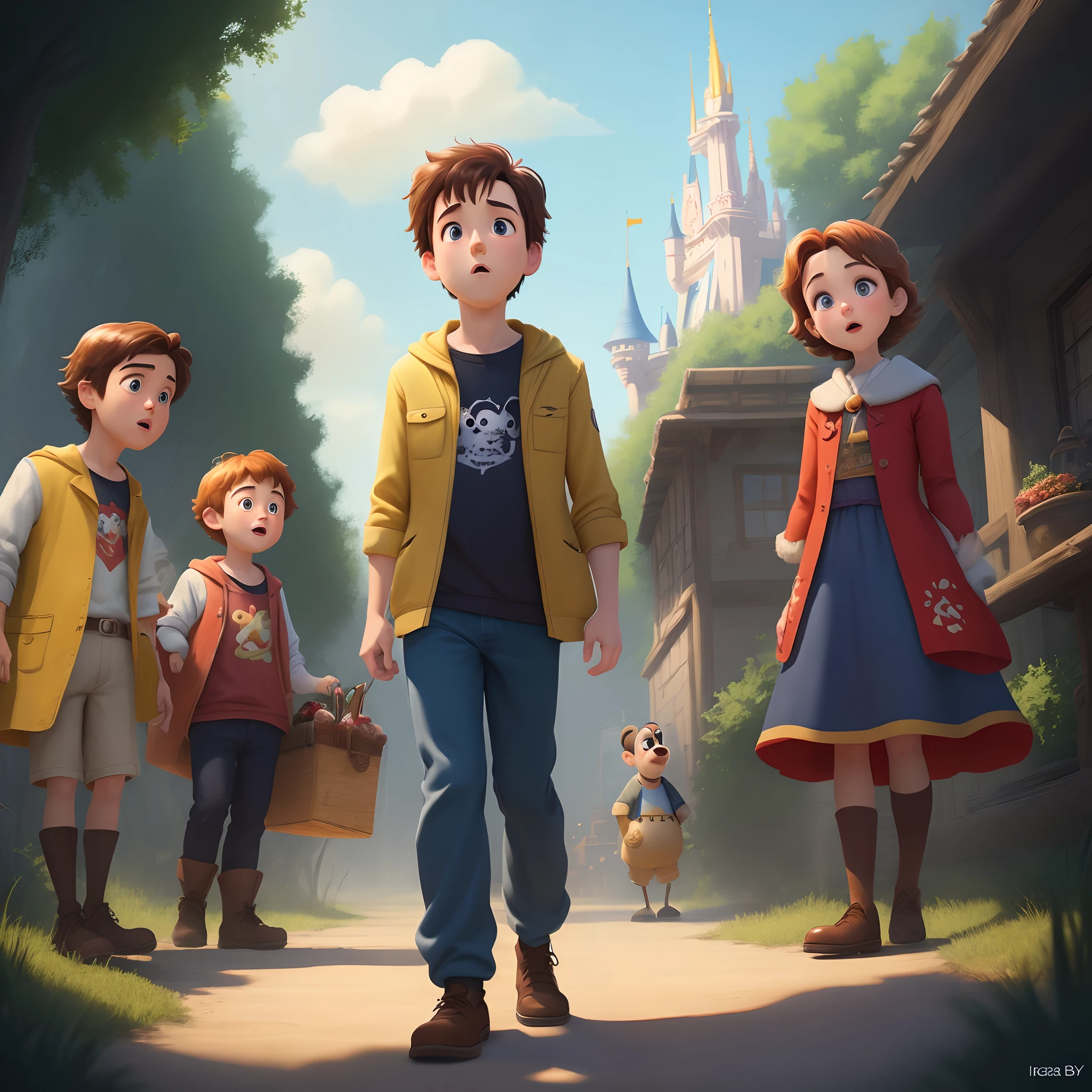 Disney Pixar Movie Cover Isaac Boy in the World of Imagination