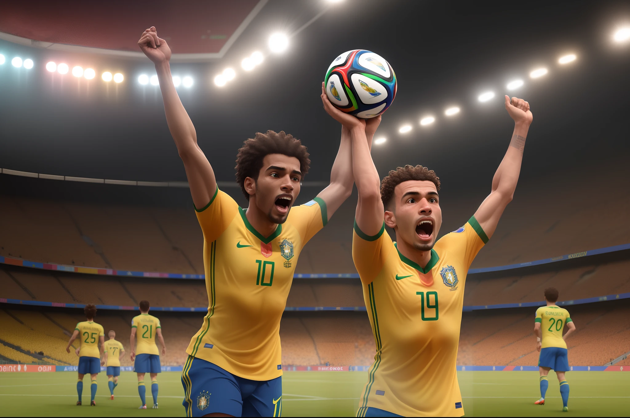 Brazil winning the 2026 world cup animation