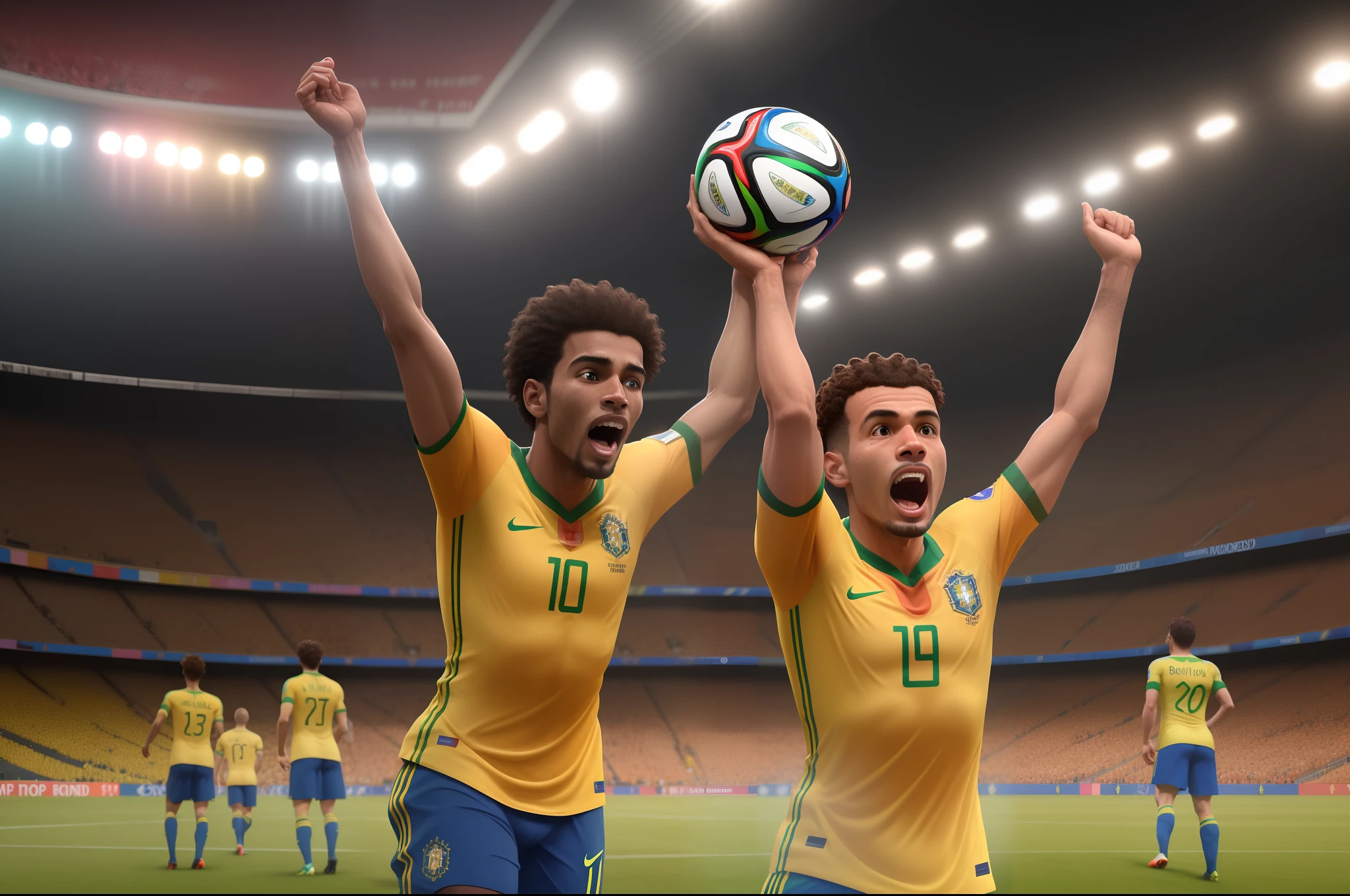 Brazil winning the 2026 world cup animation