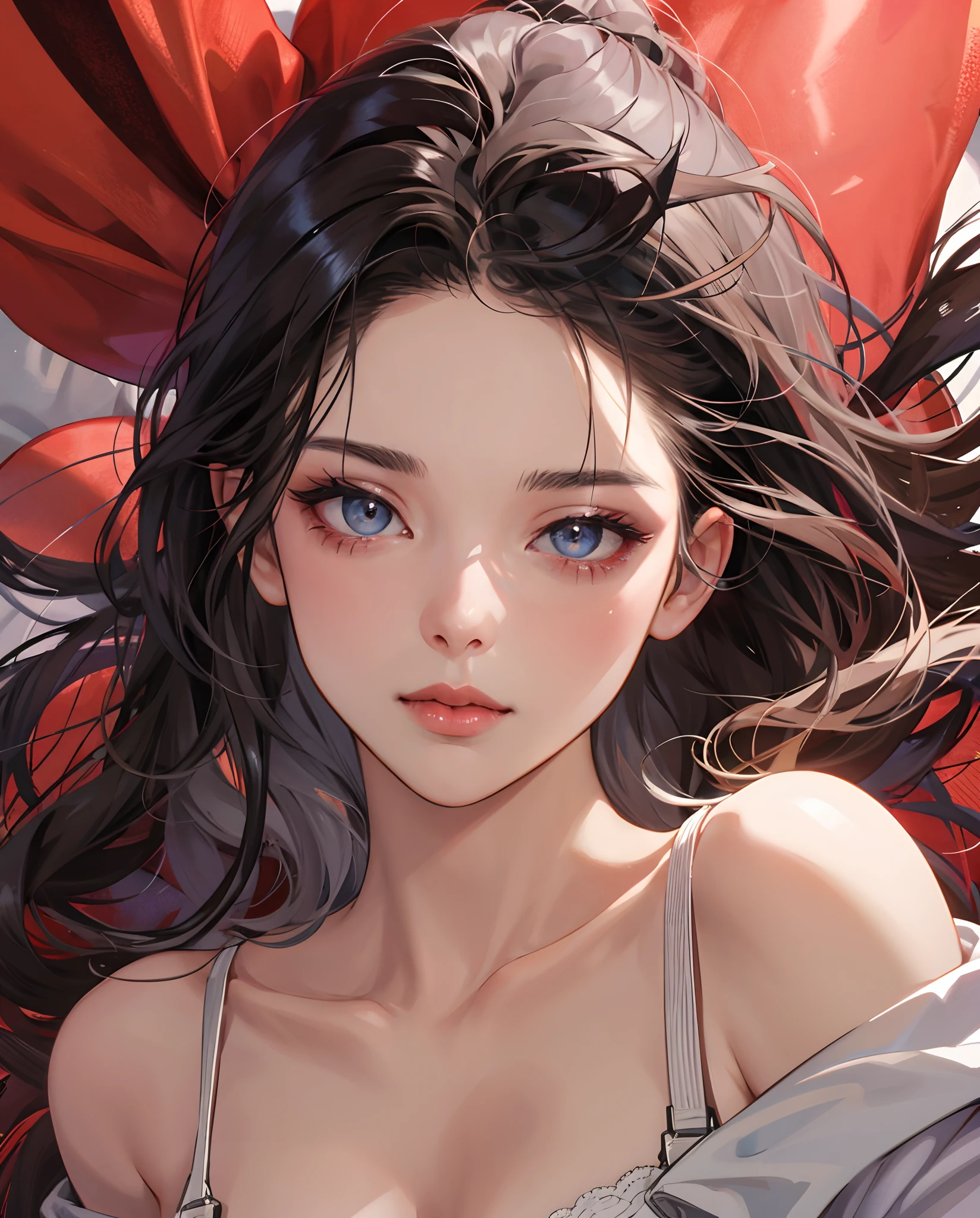 Sofia Mudd 19 Super Beautiful With HYPER Realism 8K Real Skin Details, ojos, boca roja pelo rubio