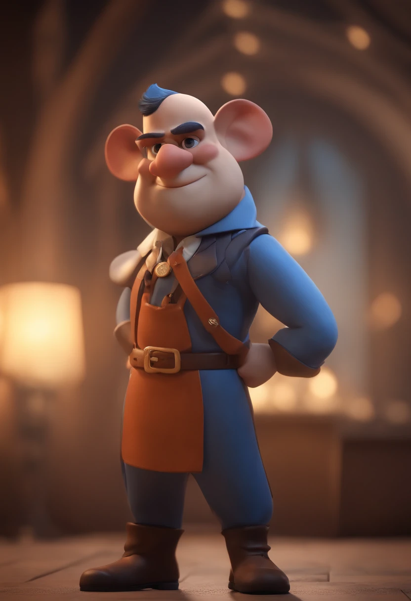 personagem dos desenhos animados de um homem com com topete , olhos azuis e uma camisa azul, animation character, Caractere estilizado, animation style rendering, 3D estilizado, Arnold Maya render, 3 d render stylized, toon render keyshot, Personagem 3D, Personagem 3D, 3d rendering stylized, 3 d character render, personagem de desenho animado, Personagem de close up, Pose de personagem, (Estilo Pixar) (master part:1.2) (Bokeh) (best quality) (pele detalhada) (textura detalhada) (8k) (argila) (Cinematic lighting) (foco nítido