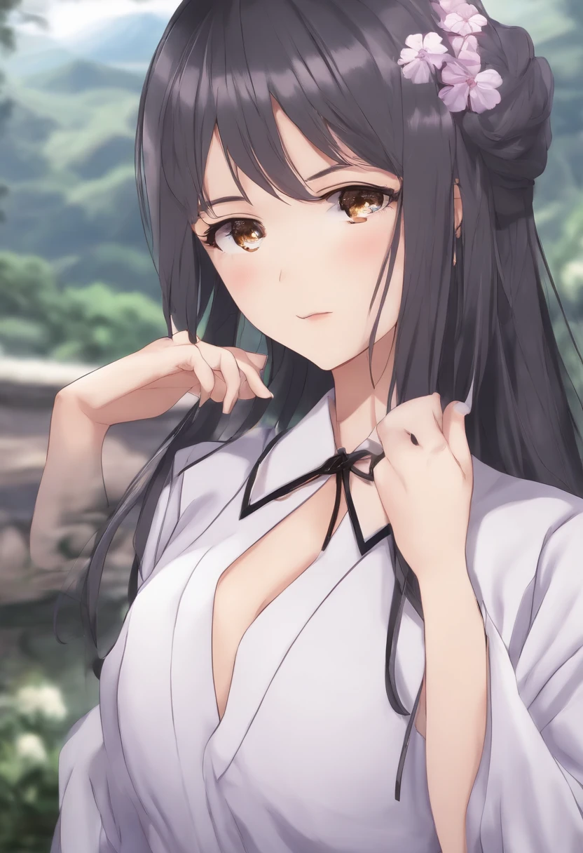 ((master part,best quality)),1girl,no expression,Gokou_Ruri,Gokou_Ruri_normal,parte superior do corpo, close distance