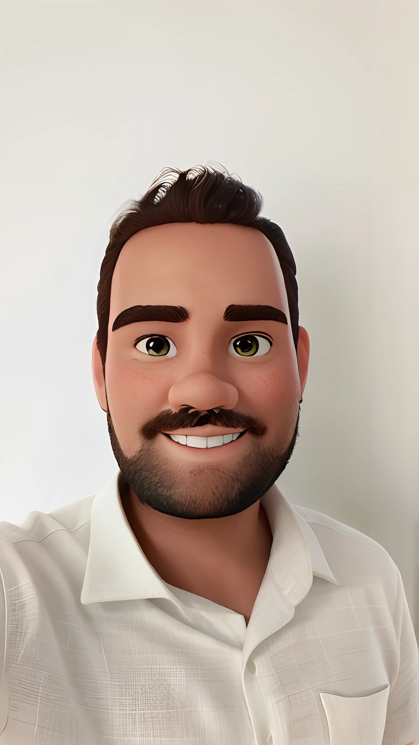 Um homem moreno estilo disney pixar, alta qualidade