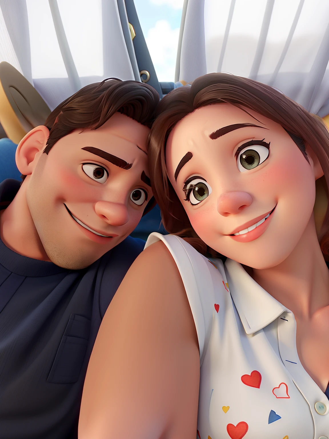 Casal feliz igual filme da Disney amor