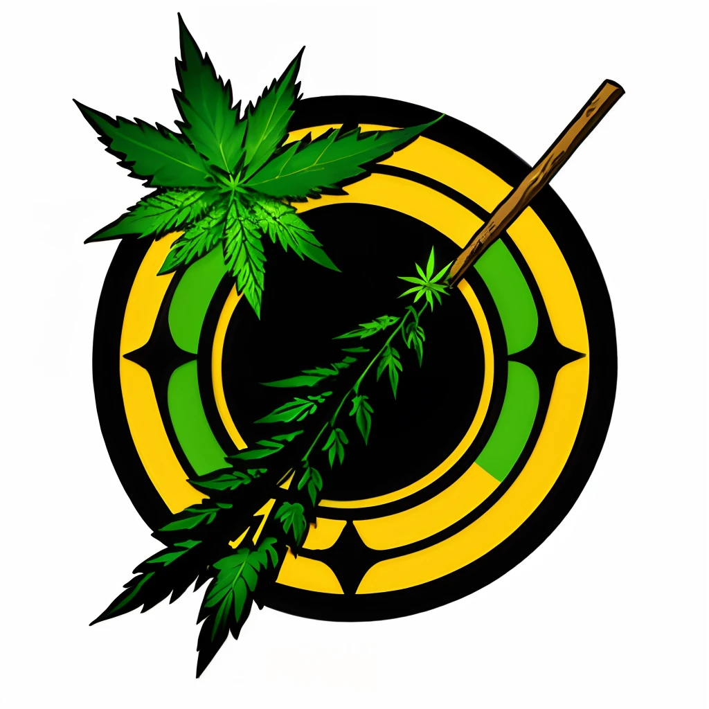 Thai stick weed cartoon