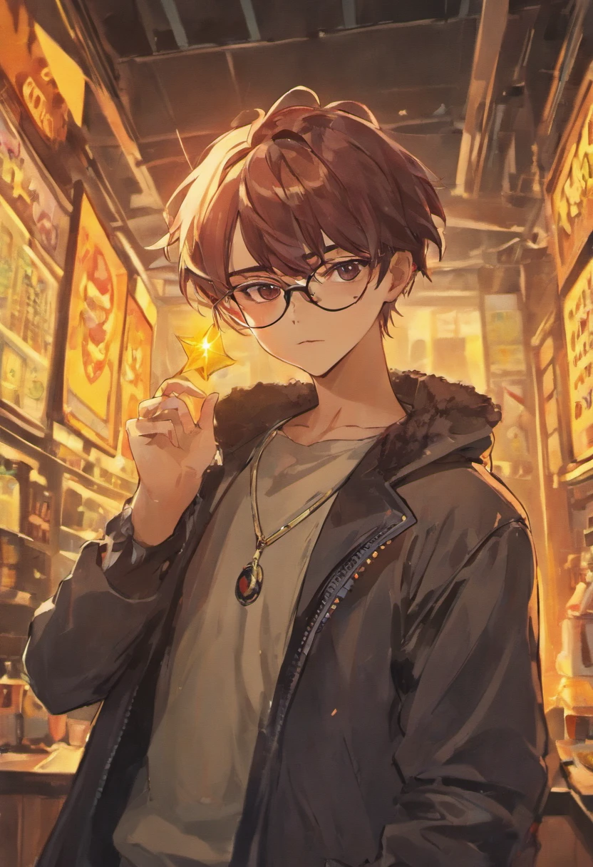 1 homem negro, sun glasses, terno social, Pistola, estilo neon,(Shoot left to create a big spark:1.2),a bar counter, 80shair, Homens de Preto,(Gunfu Filmes:1.3), (vidros refletivos: 1.4), (aviator-style glasses: 1.5), (poeira ao redor: 0.8).