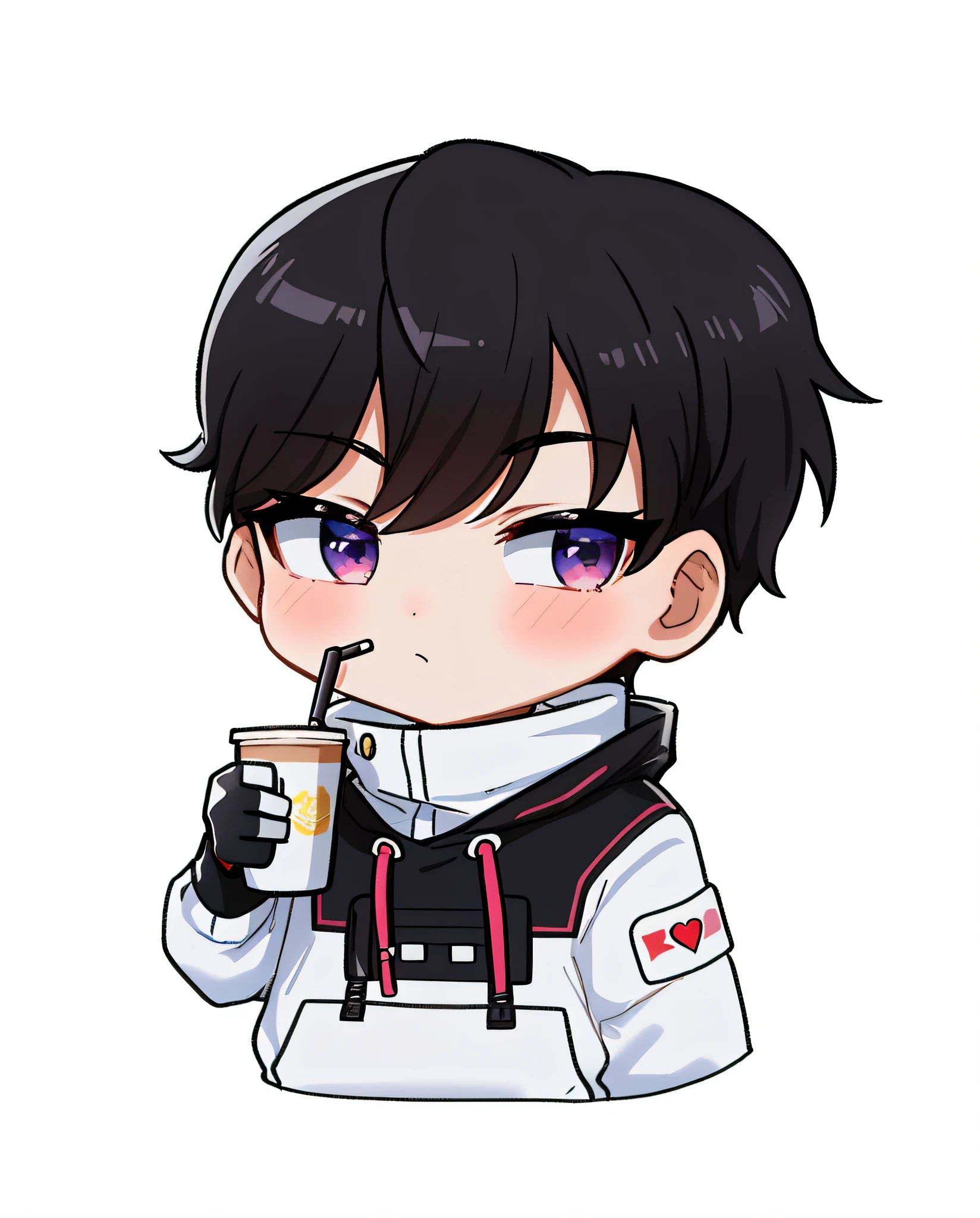Anime boy with a cup of coffee and a phone, anime moe artstyle, em estilo anime, inspirado em Kun Can, Gatilho Estilo de Arte de Anime, personagem estilo anime, jett de valorant, fanart oficial, advanced digital chibi art, estilo anime masculino, inspirado em Bian Shoumin, personagem bonito, por Kanbun Master, jovem homem de anime, fanart de alta qualidade
