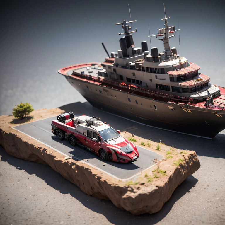 The Great Rift Valley region of the Mo River alluvial plain of Mars,Rock Sugar Onyx Nuclear Power Command Gunship Platinum Cruiser Taxue Red Marble Glow Gunboat Space Station 1:3 Models,mid day,Cyberpunk art of a,Rembrandt light,Detail portrayal,macro shot,surface reflection,high definition detail,Dingdall effect,Light and shadow intensification,The light shines,particle fx,3D modeling,Surface reflected light,detail-rich,Onyx crewneck gunboat