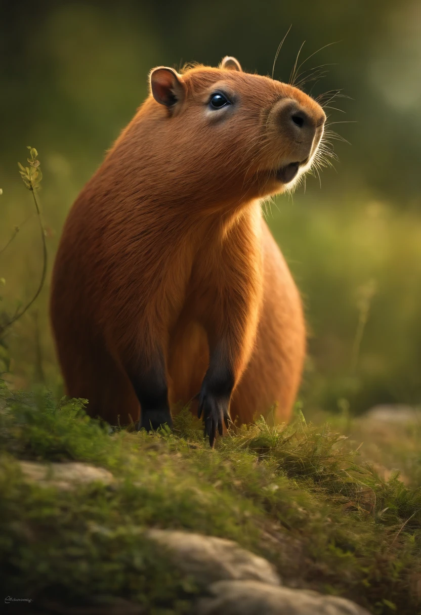 personagem dos desenhos animados de animal capivara