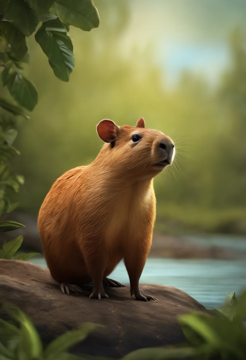 personagem dos desenhos animados de animal capivara