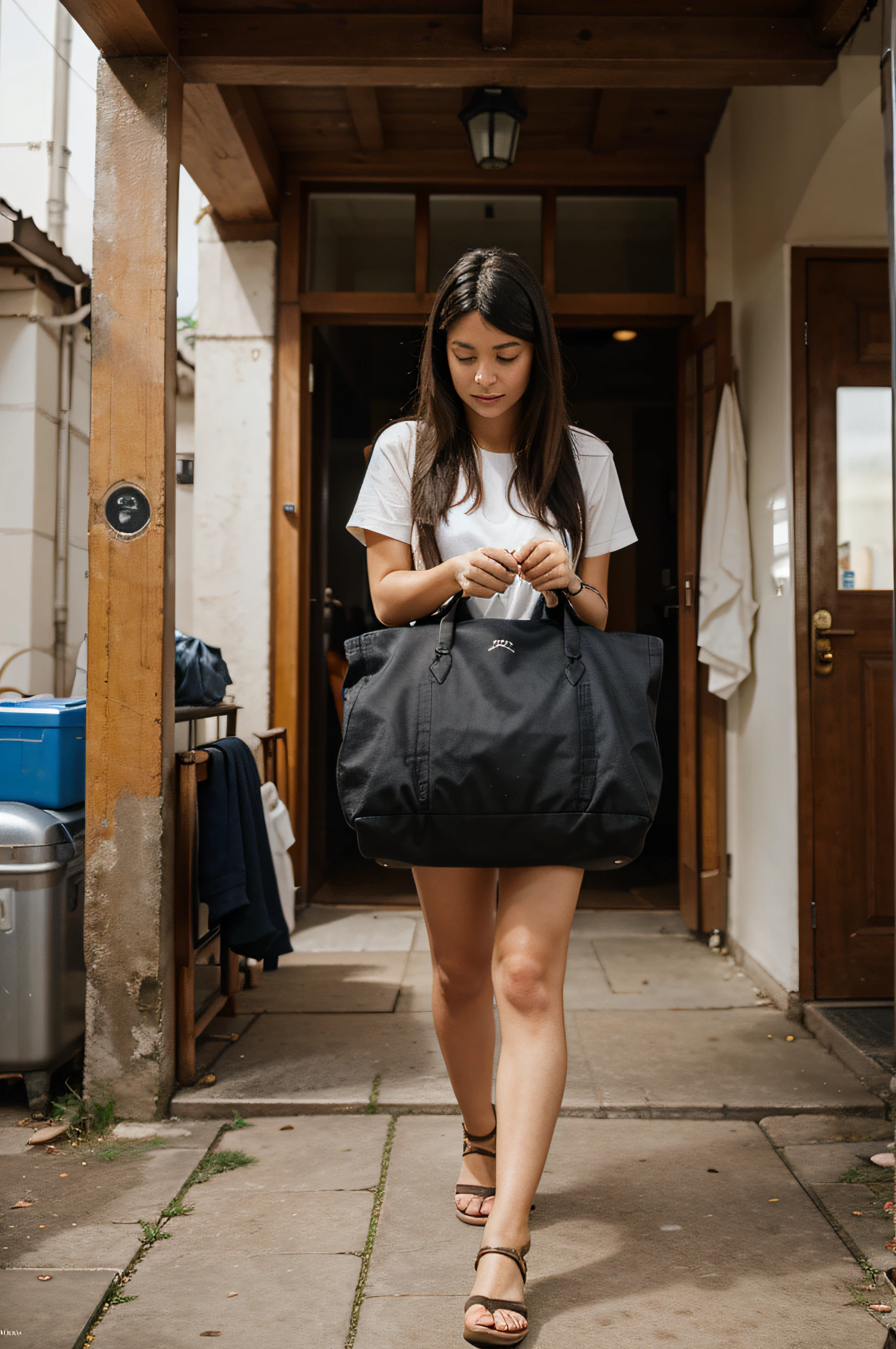 Pictures of people going about their daily activities