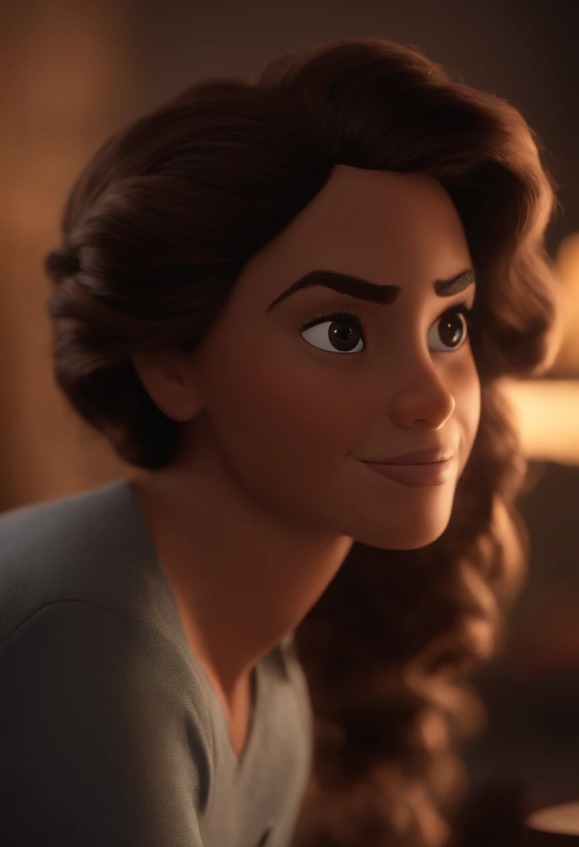 Garoto, estilo disney, tom de pele: claro: Cabelo: marrom escuro, liso, curto, penteado para o lado direito. camisa: social, Cor azul. Fundo: Gray and white gradient,Comemorando, Hands raised, sorrindo, feliz, (estilo pixar) (obra-prima:1.2) (bokeh) (melhor qualidade) (pele detalhada) (textura detalhada) (8k) (claymation) (cinematic lighthing) (foco nítido