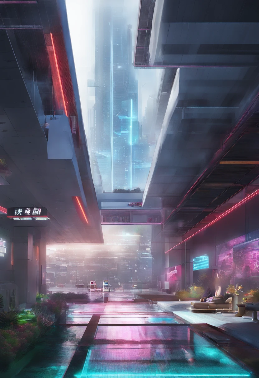 Game Academy，Ethno-style architecture，Ancient Chinese，（Future science fiction，neon lit，cyberpunked，Hologram aura、particles effect），Structurally sound、high resolution details，perfect works，White background，（tmasterpiece，best qualtiy，best qualtiy，officlal art，Beauty and aesthetics：1.2），（8K，best qualtiy，tmasterpiece：1.2）