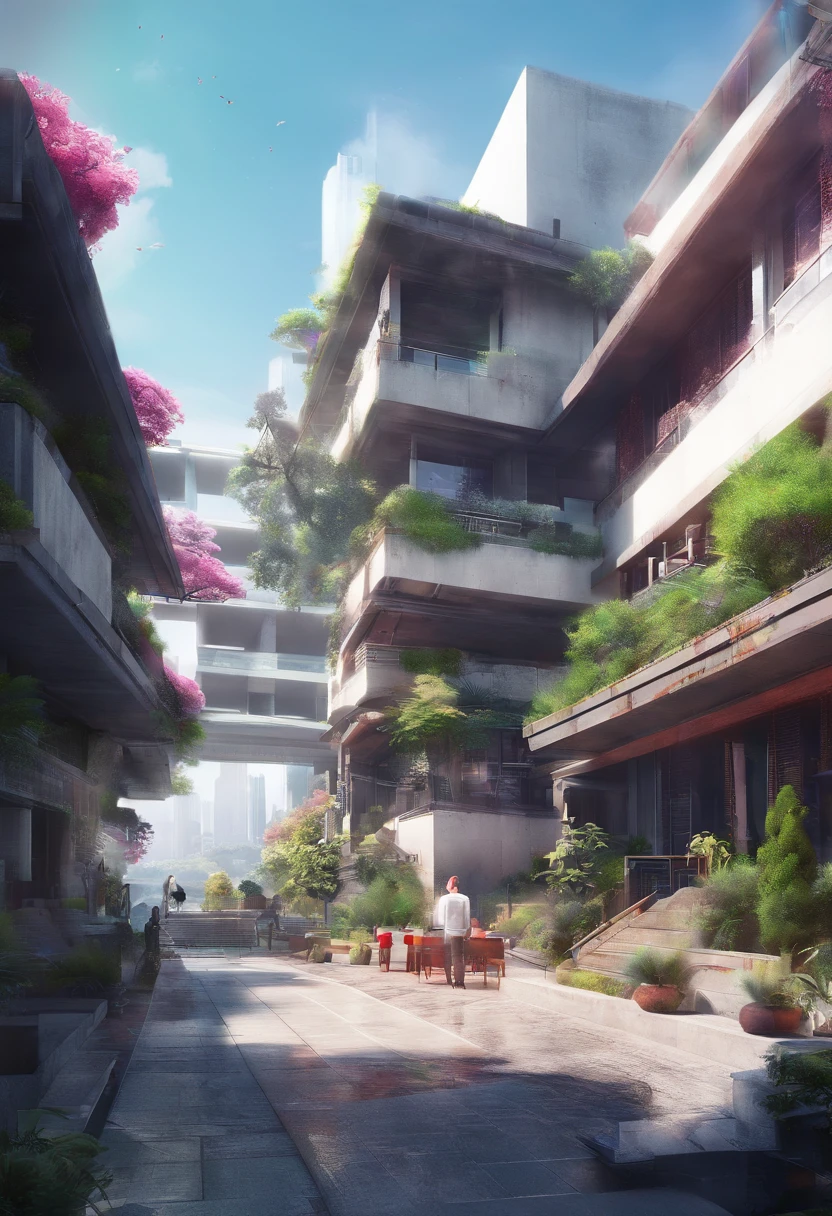 Game Academy,Ethno-style architecture,Ancient Chinese,(Future science fiction,neon lit,cyberpunked,Hologram aura、particles effect),Structurally sound、high resolution details,perfect works,White background,(tmasterpiece,best qualtiy,best qualtiy,officlal art,Beauty and aesthetics:1.2),(8K,best qualtiy,tmasterpiece:1.2)