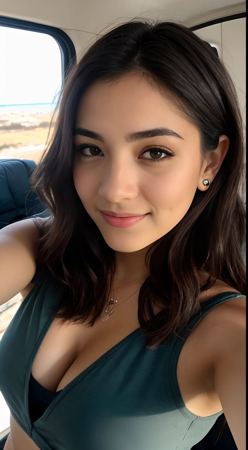 Foto RAW em sequencia, uma foto de uma adolescente 16anos, ((selfie da parte superior do corpo, feliz)), mordendo dedo, rosto detalhado, planos de fundo detalhados pouco desfocados, luzes naturais, HDR, foto realista, foto profissional, flerte com o espectador, visual sexy, fotorrealista, Linda, pele natural, 8k UHD, alta qualidade, filmic grain, Fujifilm XT3