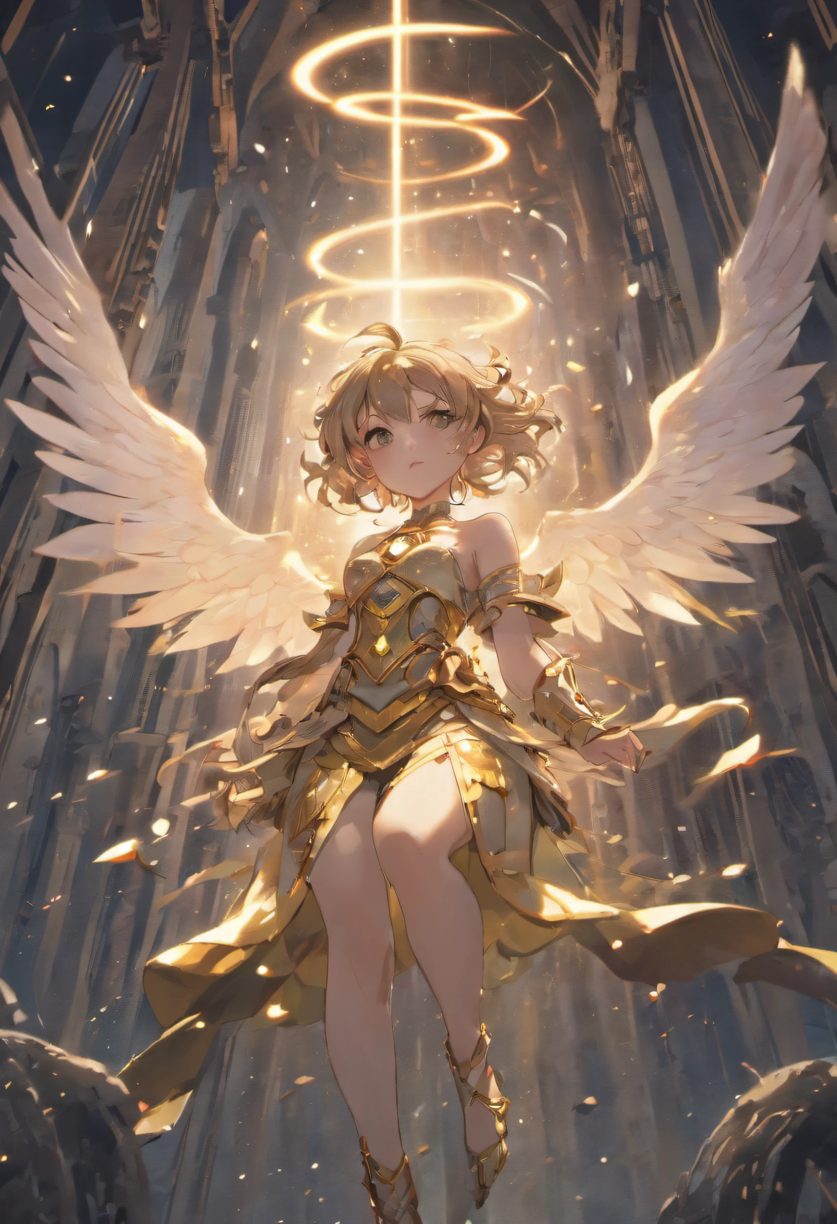 (professional 3d render:1.3) af (Realistic:1.3) The most beautiful artistic photo in the world,Featured angels falling from soft bright skies, ((Angels in heaven descend from heaven in a dynamic pose, Fantastic location, Majestic and cluttered environment)), Full body 8K unit rendering, action shot, skin pore, very dark lighting, heavy shading, A detailed, Detal Face, (vibration, Realistic photography, Realistic, Dramatic, darkly, foco nítido, 8K), ((((Use skins)))), (复杂:1.4), decadent, (highly detailed:1.4), digitial painting, rendering by octane, art stations, concept-art, Liso, foco nítido, illustration, From the budding of art, (loish:0.23), wlop ilya kuvshinov, e Greg Rutkowski e Alphonse Mucha Gracias, (global ilumination, studiolight, Amount of light), lotr, fanciful, biz, Inteiroesbian body, ((Dark and ancient city background:1.3)),CGSesocieda,art stations