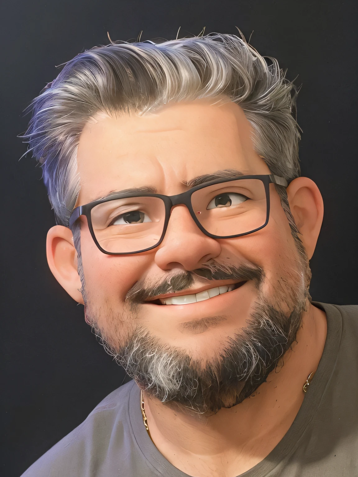 Meu retrato com um fundo divertido