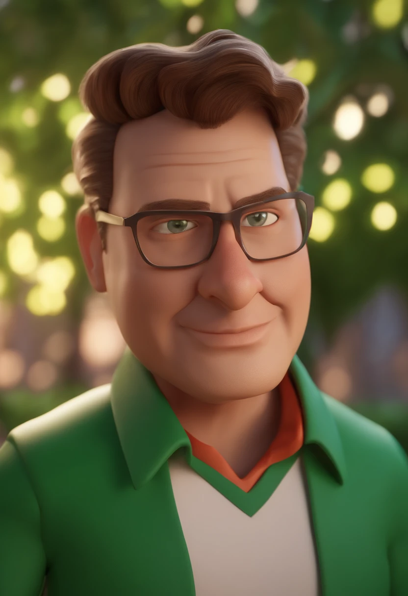 Personagem de desenho animado de um homem uma camisa verde, um personagem animado, Caractere estilizado, animation style rendering, 3D estilizado, Arnold Maya render, 3 d render stylized, toon render keyshot, Personagem 3D, Personagem 3D, 3d rendering stylized, 3 d character render, personagem de desenho animado, Personagem de close up, Pose de personagem, (Estilo Pixar) (master part:1.2) (Bokeh) (best quality) (pele detalhada) (textura detalhada) (8k) (argila) (Cinematic lighting) (foco nítido