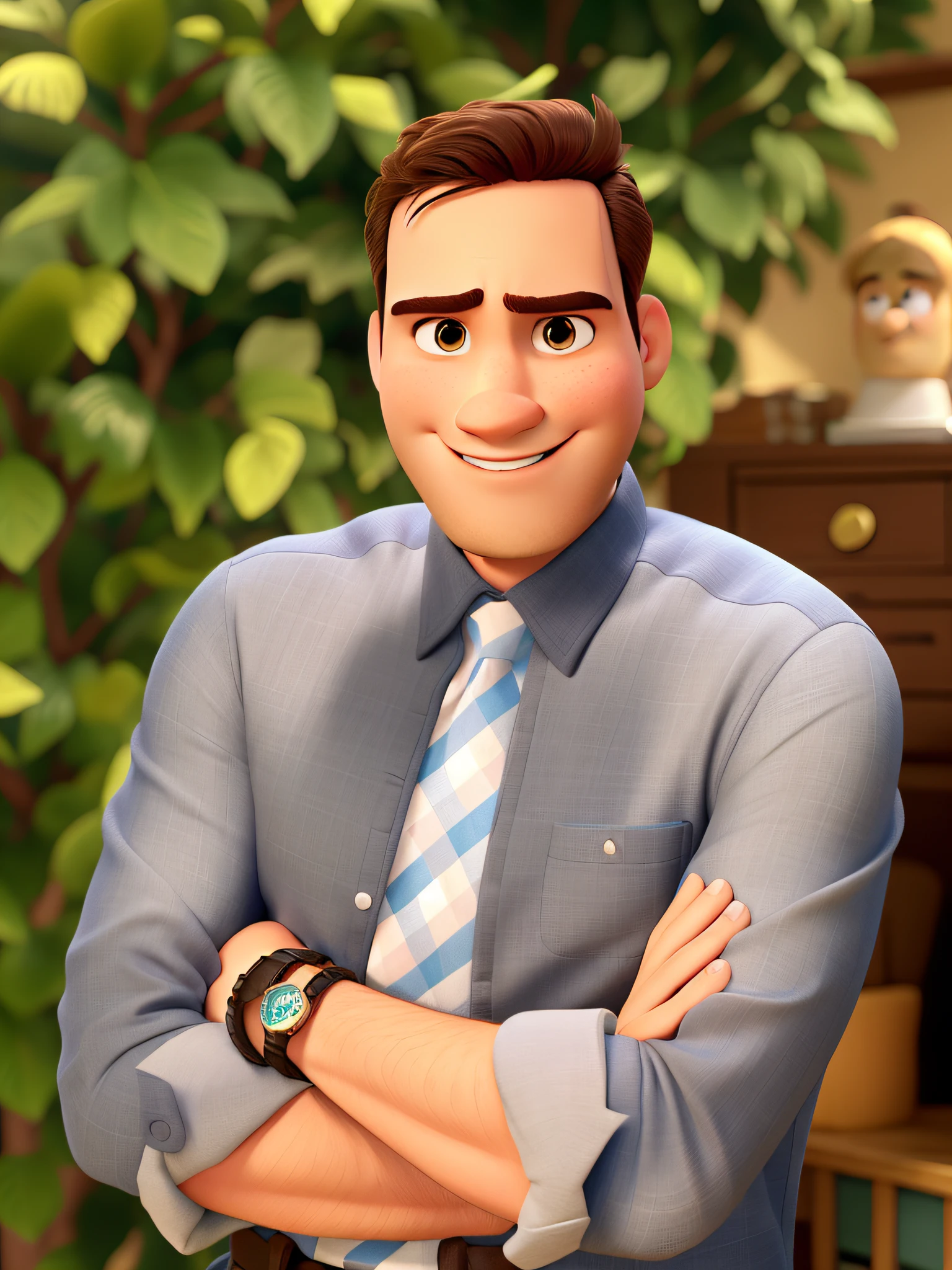 Um homem estilo disney pixar, alta qualidade, melhor qualidade