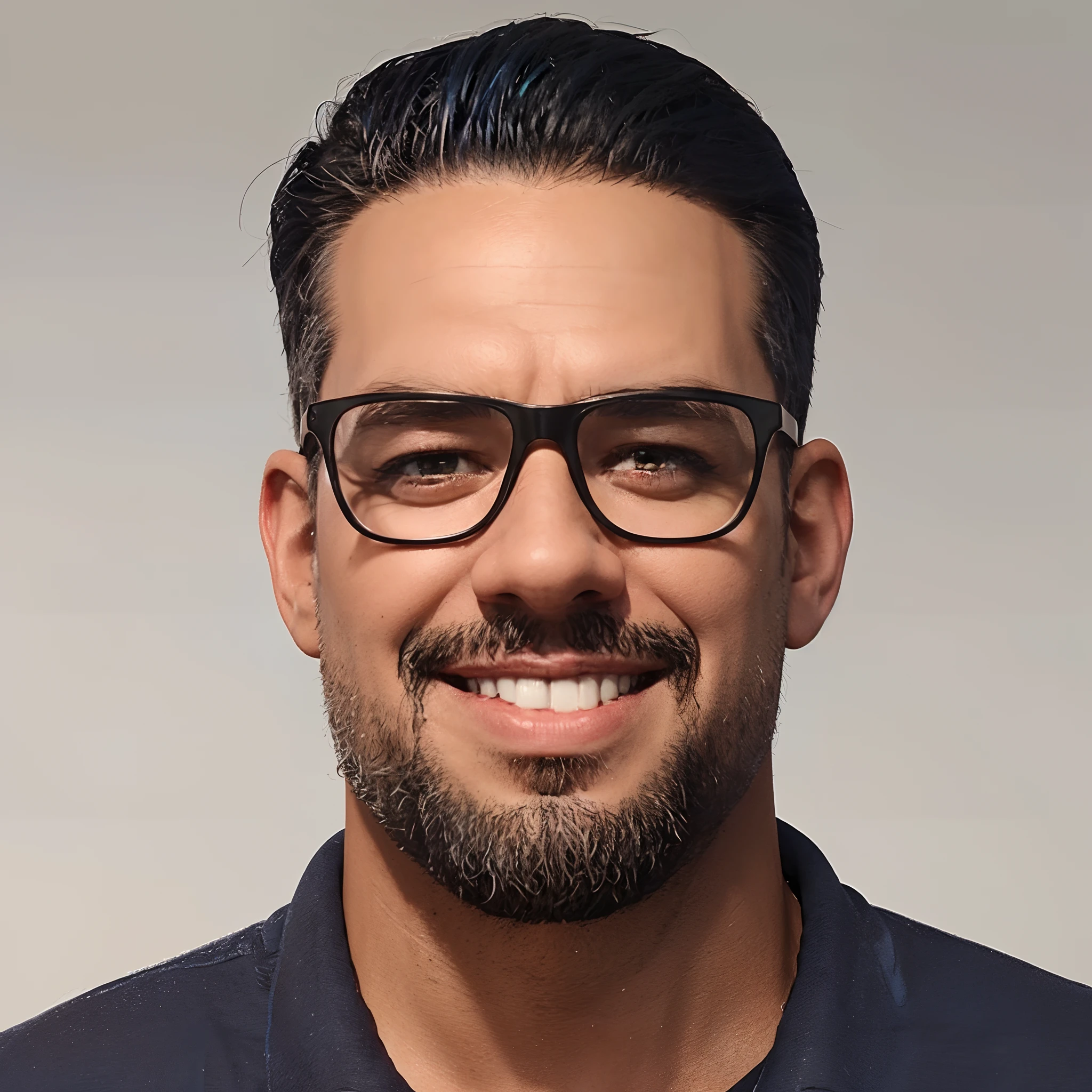 Cartoon character of a man with black glasses and a blue shirt, animation character, Caractere estilizado, animation style rendering, 3D estilizado, Arnold Maya render, 3 d render stylized, toon render keyshot, Personagem 3D, Personagem 3D, 3d rendering stylized, 3 d character render, personagem de desenho animado, Personagem de close up, Pose de personagem, (Estilo Pixar) (master part:1.2) (Bokeh) (best quality) (pele detalhada) (textura detalhada) (8k) (argila) (Cinematic lighting) (foco nítido