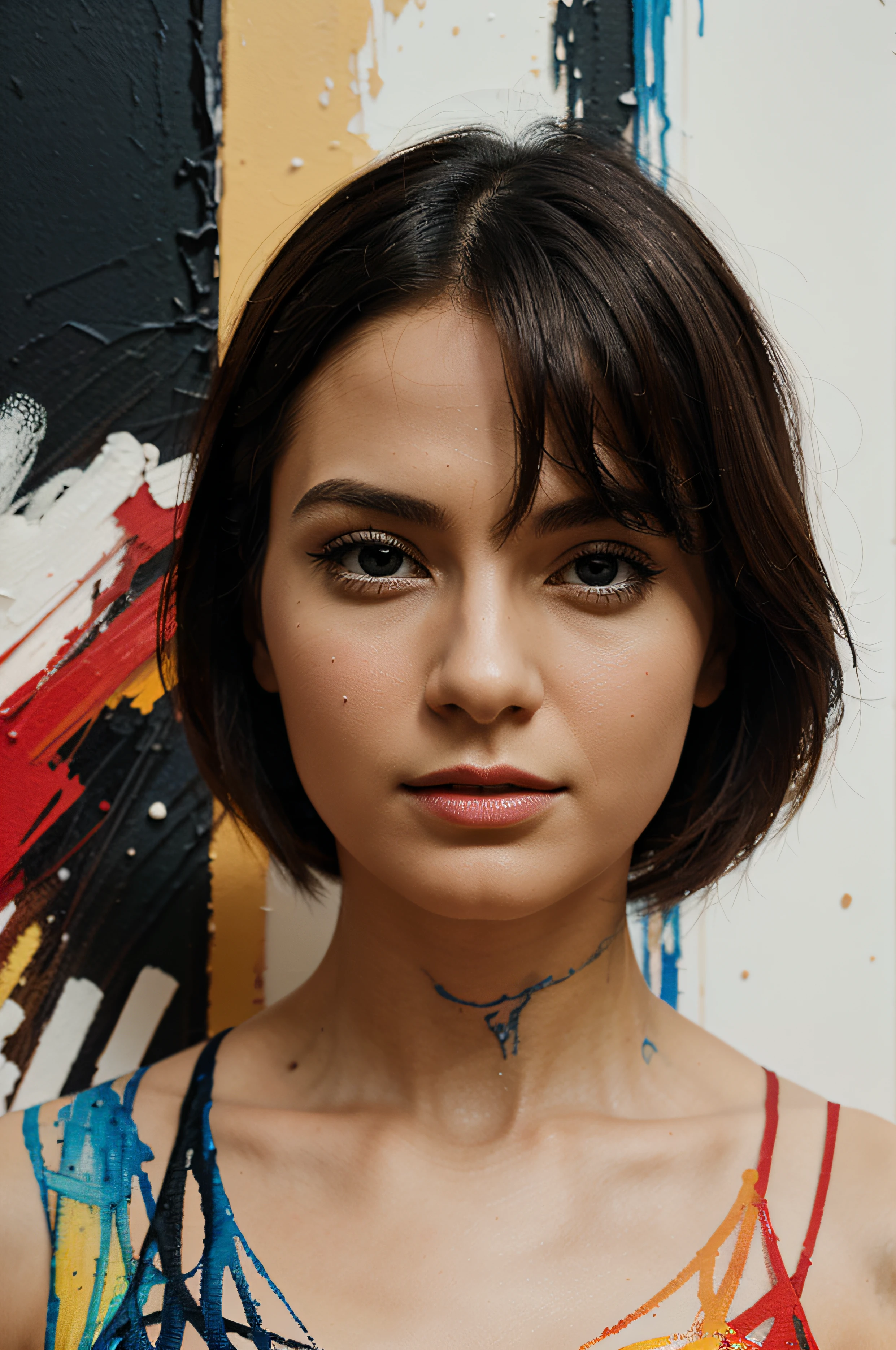 Draw me with markers Mondrian's Composition with Red, Blue, and Yellow