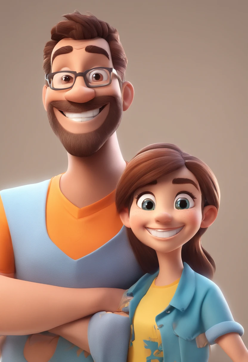 Smiling Man Illustration, sorriso insano, Homem de pele marrom com um sorriso gigante, happily smiling at the camera, sorriso atrevido, he's smiling, sorriso muito grande, Macho sorridente, foto de perfil headshot, rindo sorriso enorme, desenhando no estilo de Arte 3D, c4d, fundo de cor branco puro, estilo disney, estilo pixar render ilustracao Super Detalhe, 8k