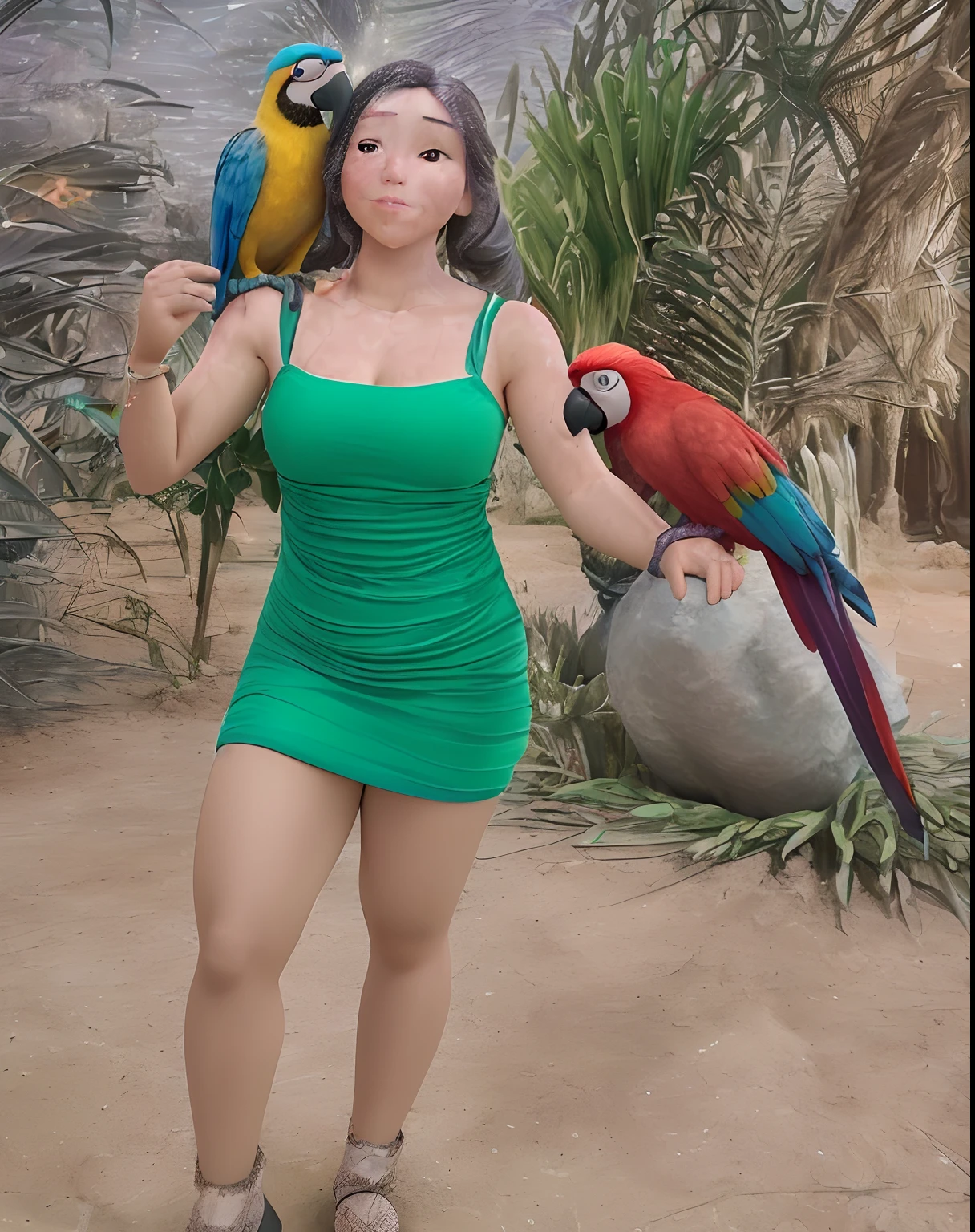 (raw photo:1.2), (photorealistic:1.4), 25 year old indian beautiful detailed girl, very detailed eyes and face, beautiful detailed eyes, ridiculous, incredibly ridiculous, huge file size, super detailed, high resolution, very detailed, best quality, masterpiece, illustration, very detailed, CG, unified, 8k wallpaper, amazing, fine details, masterpiece, best quality, very detailed CG uniform 8k wallpaper, face light, backlight, dim light, movie lighting, 1girl, random colour halter dress outfit, beautiful dress, large dress, (((seen below)), (panties slightly visible)))), (dynamic posture))), ((dynamic hair)), (dynamic arms))), (bottom wear), ((sitting with knees up)), (((thighs apart))), (((correct anatomy)),(((Correct dissection))),(((Organza paneling),((gemstones, diamonds, pendants, necklaces, waist chains, stud earrings, earrings, nose studs, lip studs, nose rings, umbilical rings, umbilical rings, bracelets, anklets)), (thorny vines, macaws, huge leaves, vine entanglements, tree holes, piranibals, ((volcanic eruptions)), (thunderstorms))), (storms))), ((Jurassic Park)), (( Prehistoric times)), (((white), fossilized dinosaur skeletons)))), (sweaty and drenched), hangover, relaxed posture, (((humid and stuffy environment))),
