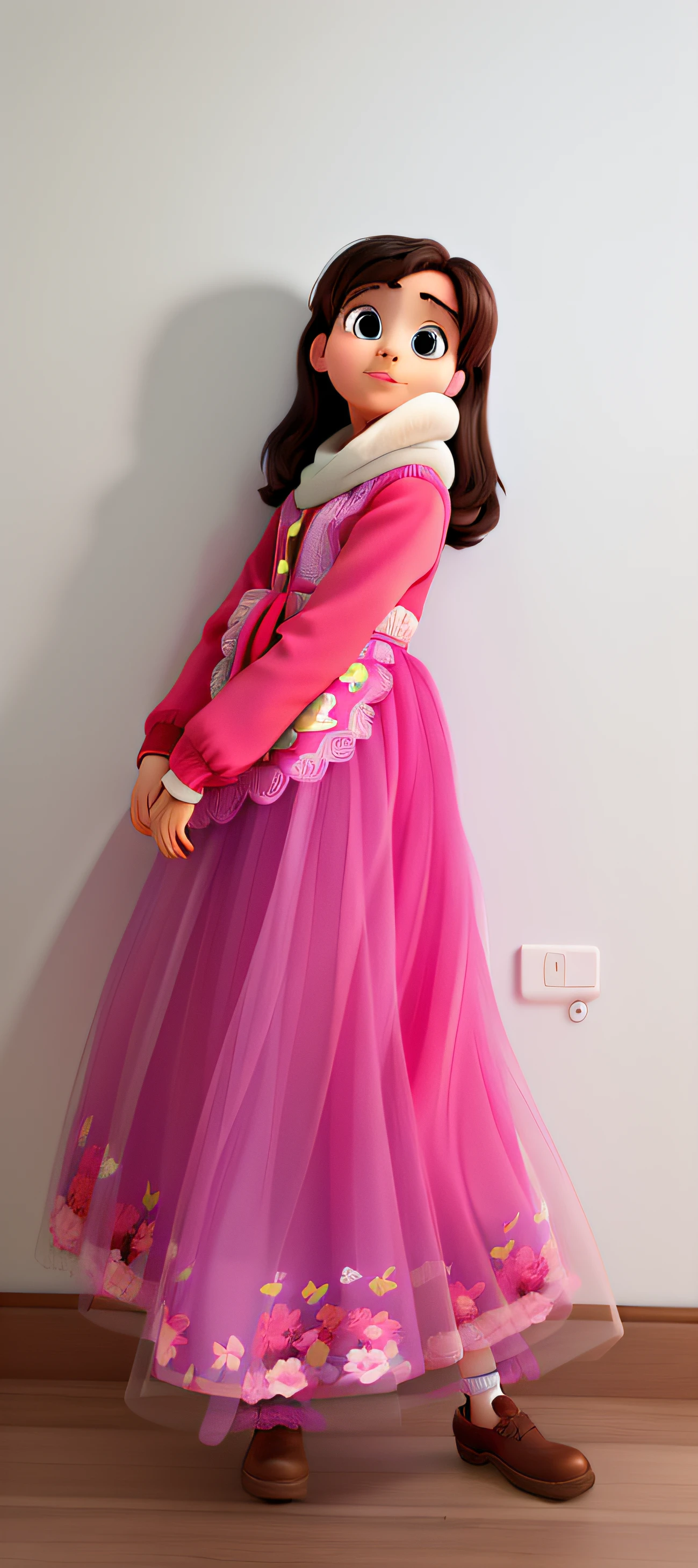 Raise a child in disney pixar style, com plano de fundo divertid